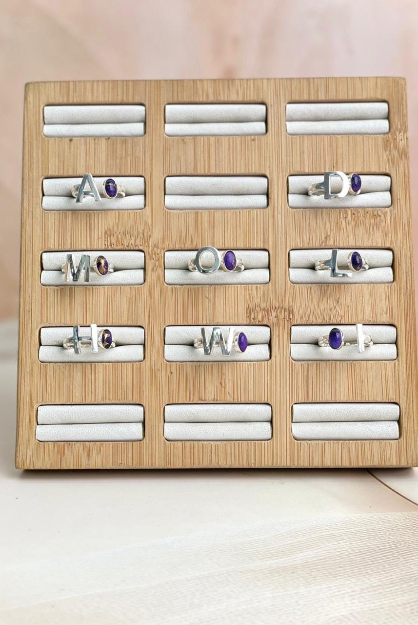 Dainty Initial Floater Rings-Rings-Krush Kandy, Women's Online Fashion Boutique Located in Phoenix, Arizona (Scottsdale Area)