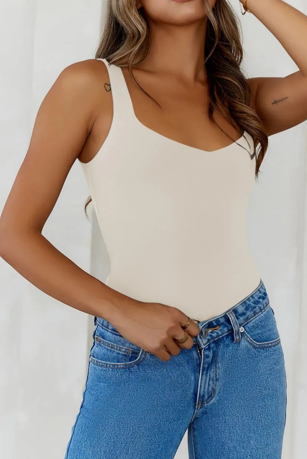 Solid Color Wide Strap Cami-Krush Kandy, Women's Online Fashion Boutique Located in Phoenix, Arizona (Scottsdale Area)