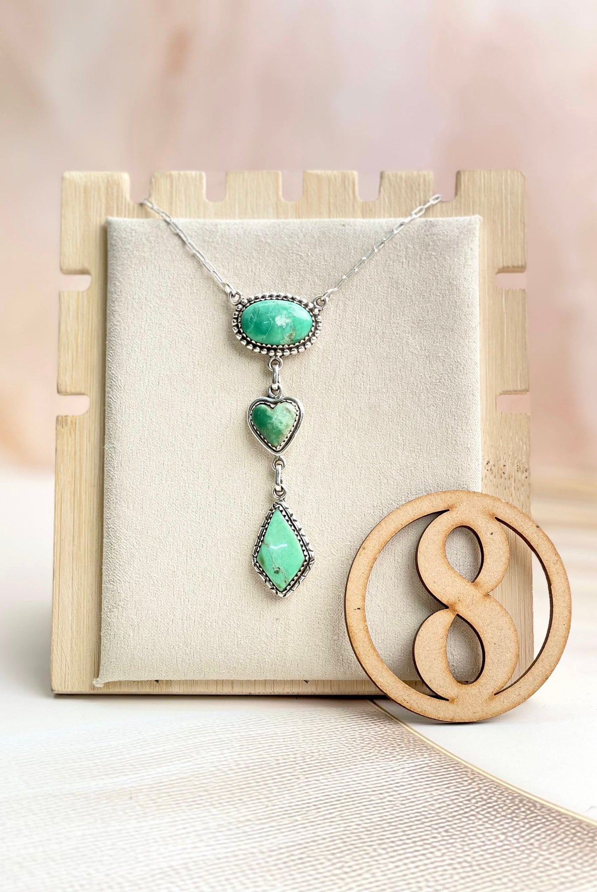 Australian Varascite Lariat Necklace Sno 15-Necklaces-Krush Kandy, Women's Online Fashion Boutique Located in Phoenix, Arizona (Scottsdale Area)