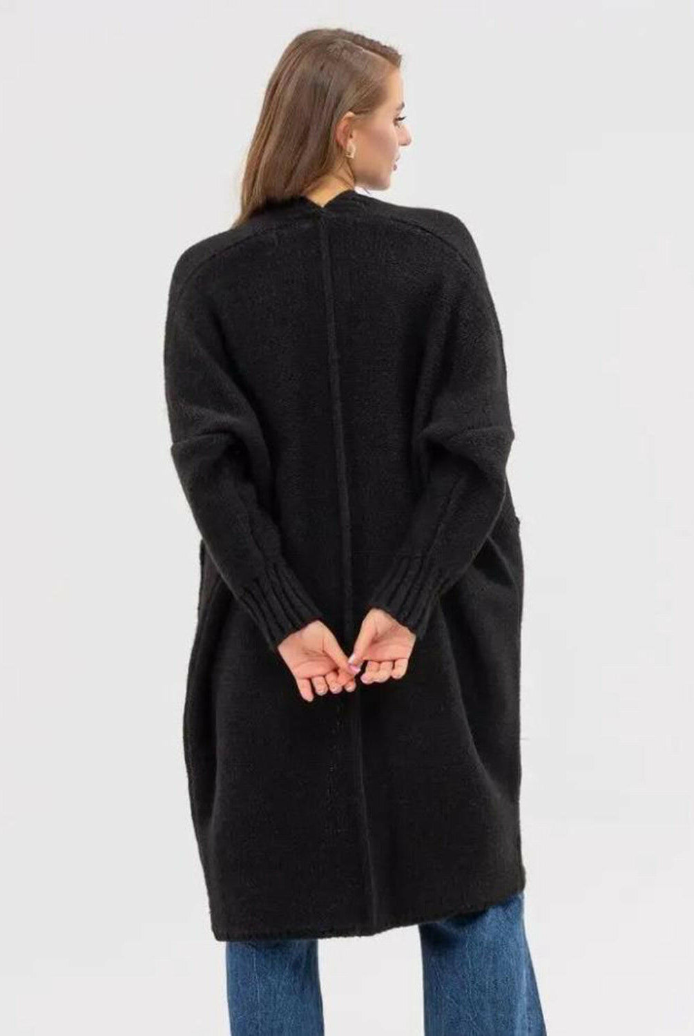 Pocketed Open Front Long Sleeve Longline Cardigan-Krush Kandy, Women's Online Fashion Boutique Located in Phoenix, Arizona (Scottsdale Area)