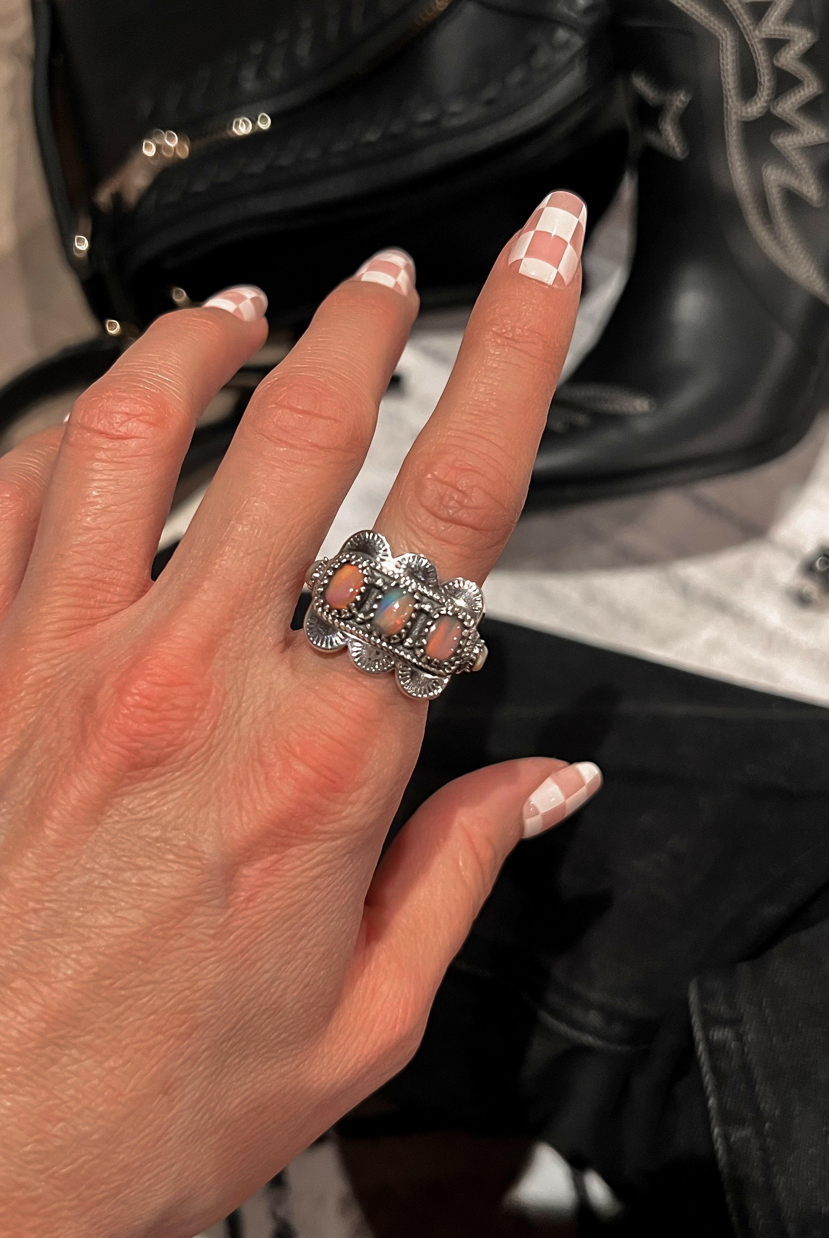 Ray of Sunshine Jumbo Stone Ring-Rings-Krush Kandy, Women's Online Fashion Boutique Located in Phoenix, Arizona (Scottsdale Area)