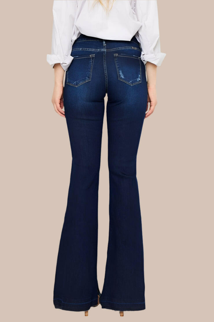 Kancan Mid Rise Slim Flare Jeans-Krush Kandy, Women's Online Fashion Boutique Located in Phoenix, Arizona (Scottsdale Area)