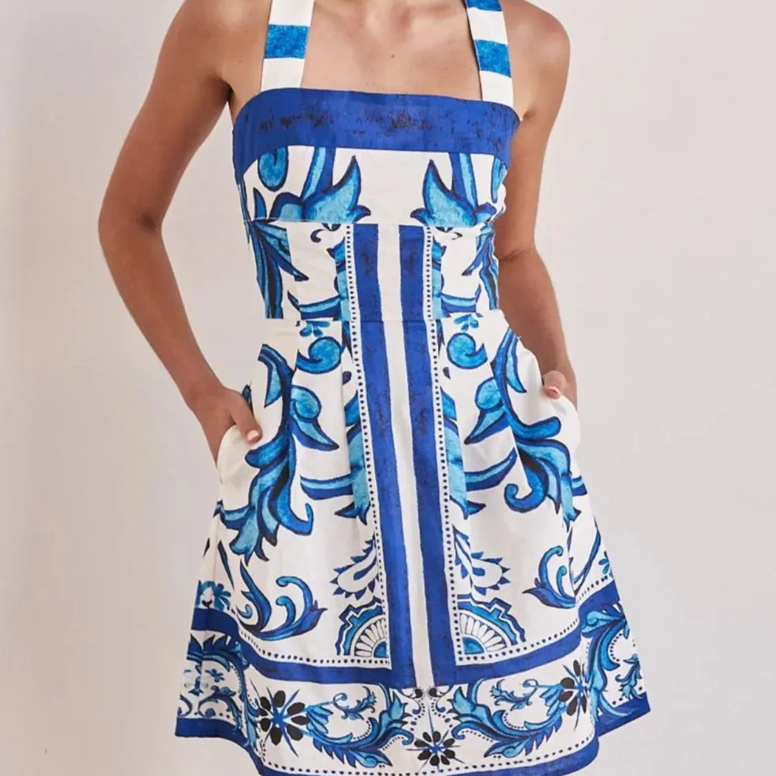 Printed Square Neck Midi Dress-Dresses-Krush Kandy, Women's Online Fashion Boutique Located in Phoenix, Arizona (Scottsdale Area)