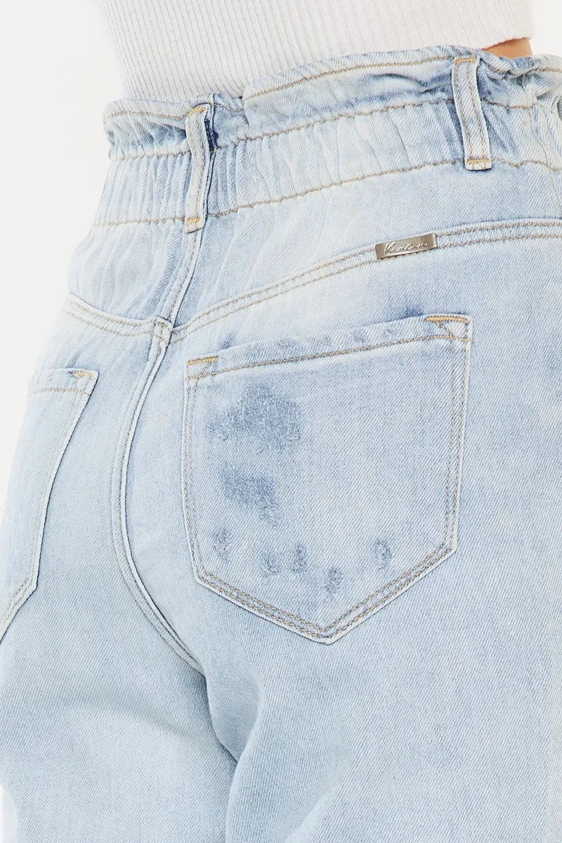 Kancan Open Pack Paperbag Mom Jeans-Denim-Krush Kandy, Women's Online Fashion Boutique Located in Phoenix, Arizona (Scottsdale Area)