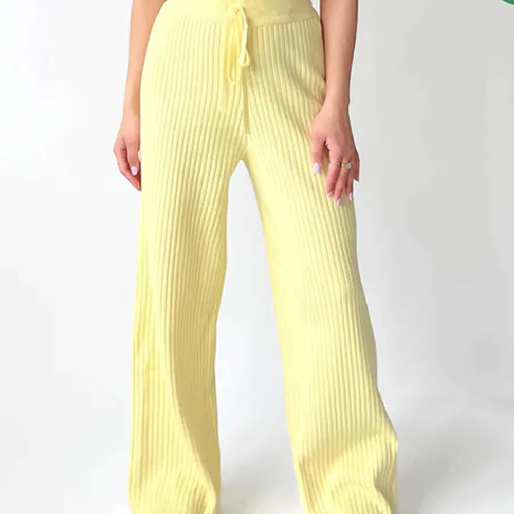 Ribbed Wide Leg Sweater Pants-pants-Krush Kandy, Women's Online Fashion Boutique Located in Phoenix, Arizona (Scottsdale Area)
