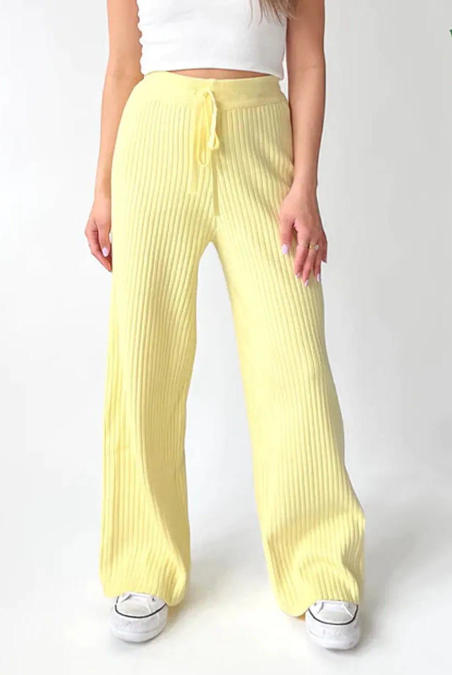 Ribbed Wide Leg Sweater Pants-pants-Krush Kandy, Women's Online Fashion Boutique Located in Phoenix, Arizona (Scottsdale Area)