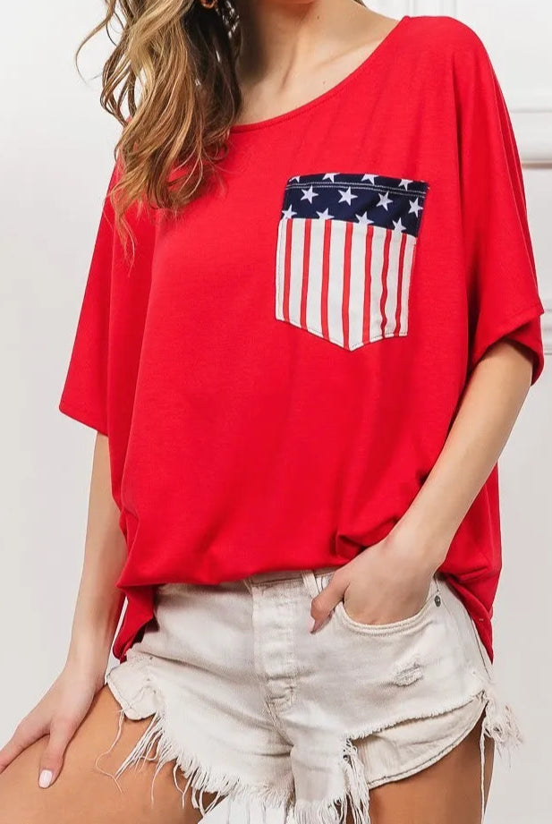 BiBi French Terry With Front Pocket Dolman Sleeves Top-Tops-Krush Kandy, Women's Online Fashion Boutique Located in Phoenix, Arizona (Scottsdale Area)