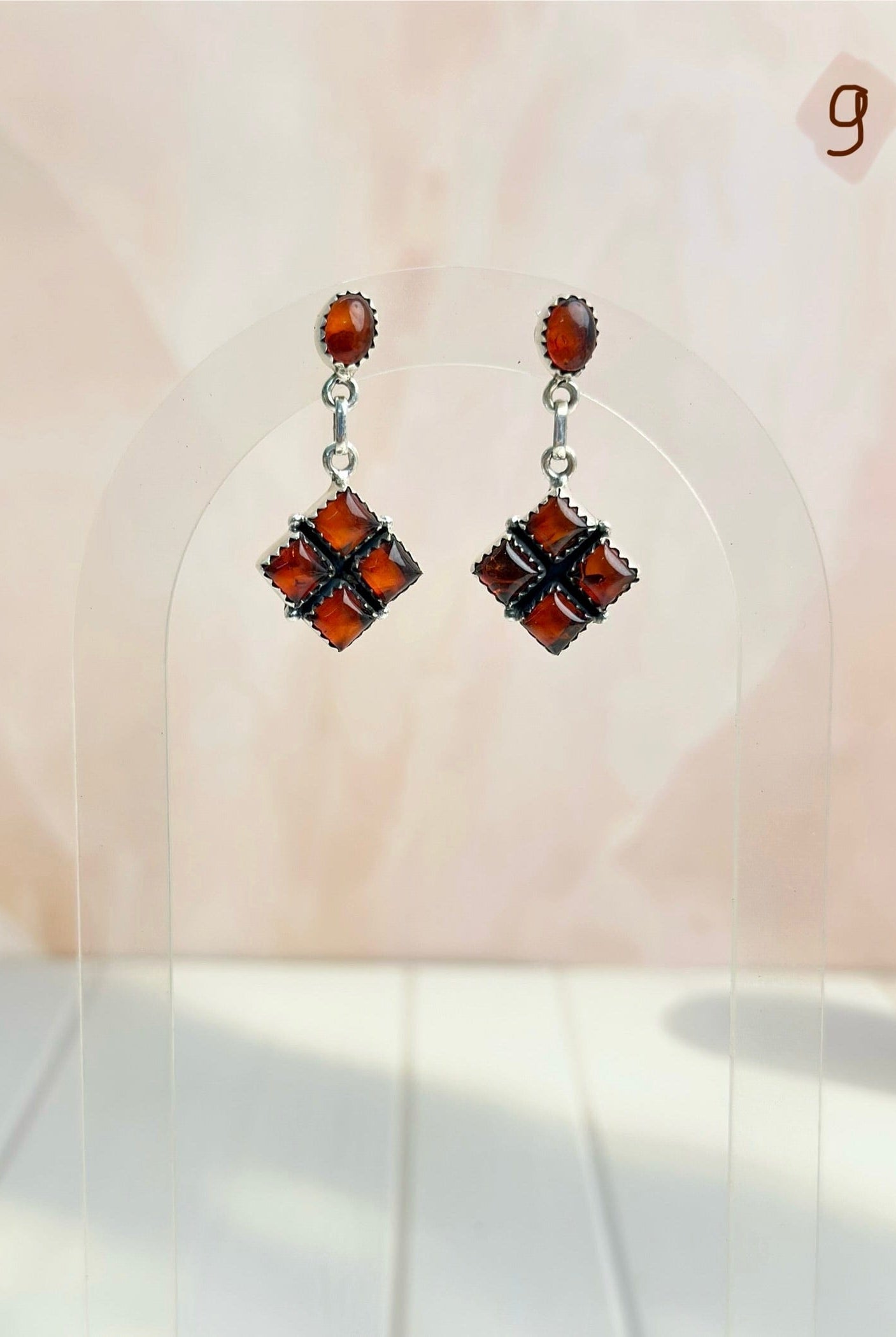 Amber, Turquoise & Crystals Mixed Earrings-Earrings-Krush Kandy, Women's Online Fashion Boutique Located in Phoenix, Arizona (Scottsdale Area)