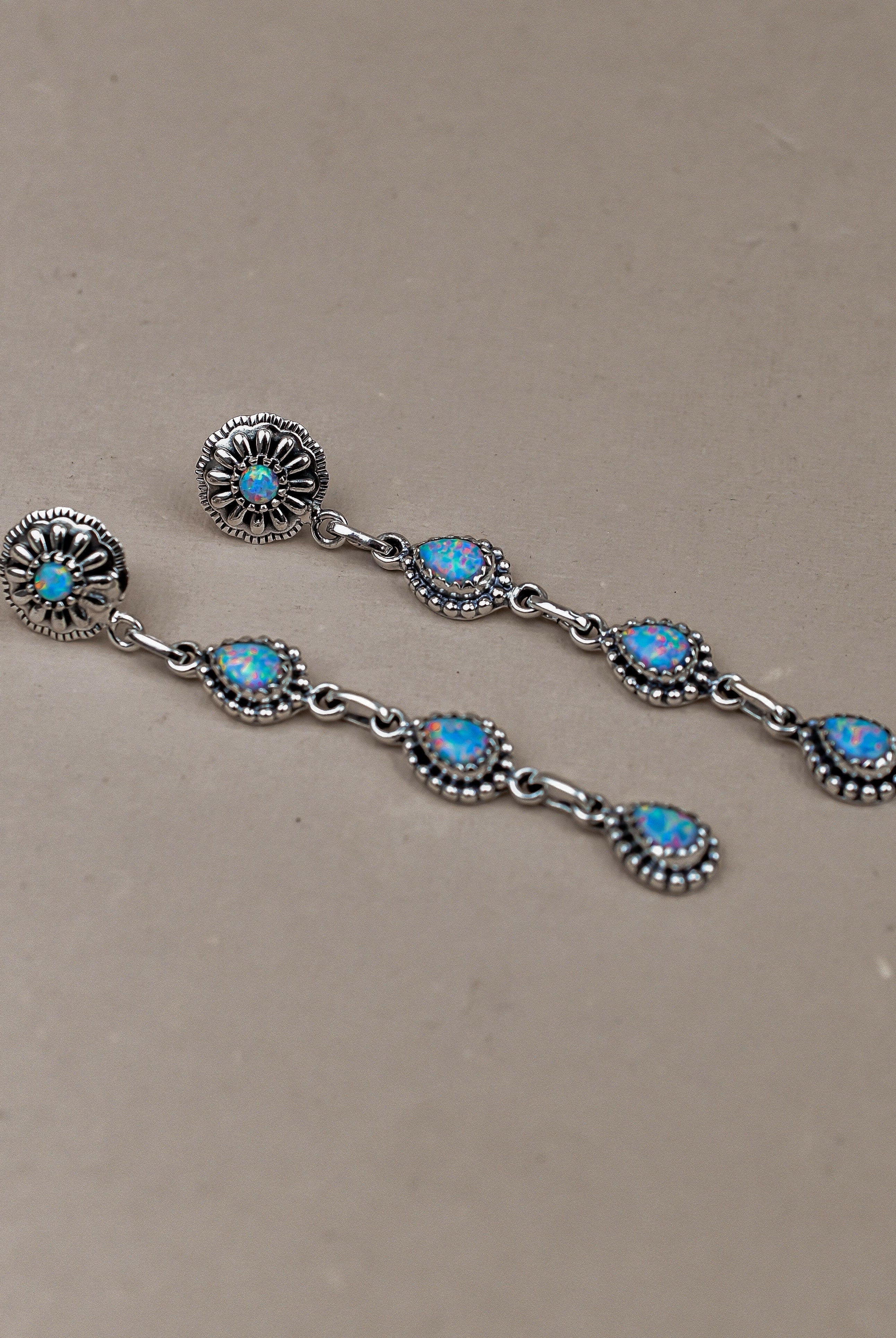 Sterling Silver Tear Drop Earrings-Drop Earrings-Krush Kandy, Women's Online Fashion Boutique Located in Phoenix, Arizona (Scottsdale Area)