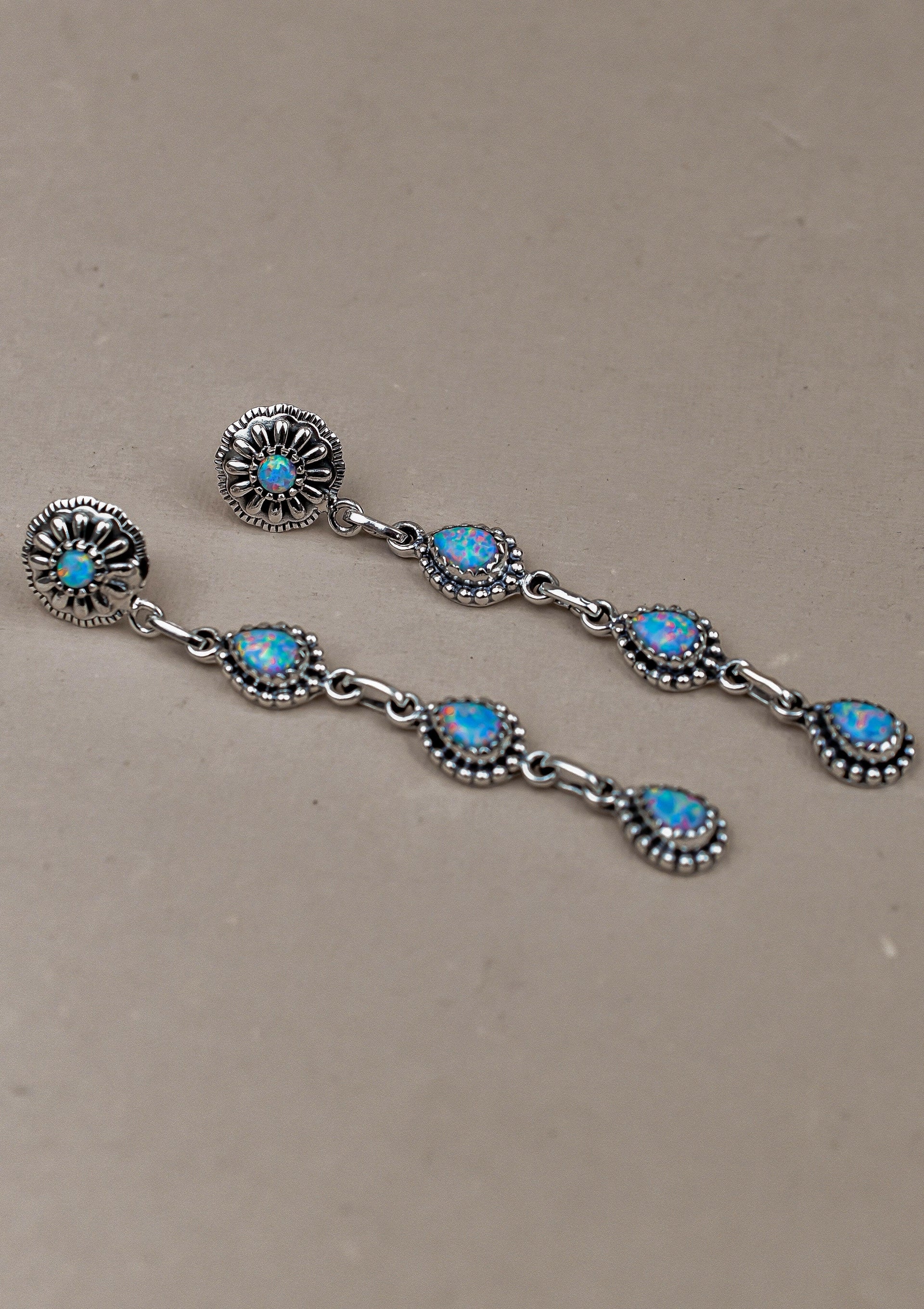 Sterling Silver Tear Drop Earrings-Drop Earrings-Krush Kandy, Women's Online Fashion Boutique Located in Phoenix, Arizona (Scottsdale Area)