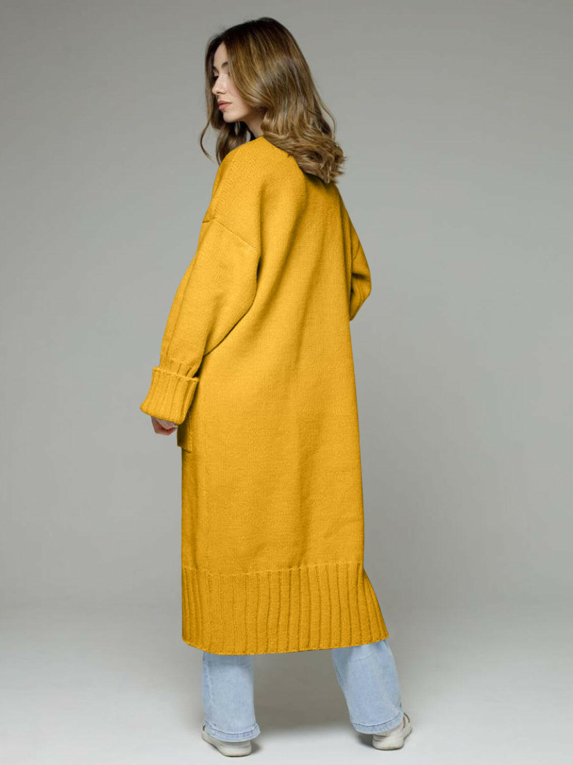 Pocketed Open Front Dropped Shoulder Cardigan-Krush Kandy, Women's Online Fashion Boutique Located in Phoenix, Arizona (Scottsdale Area)