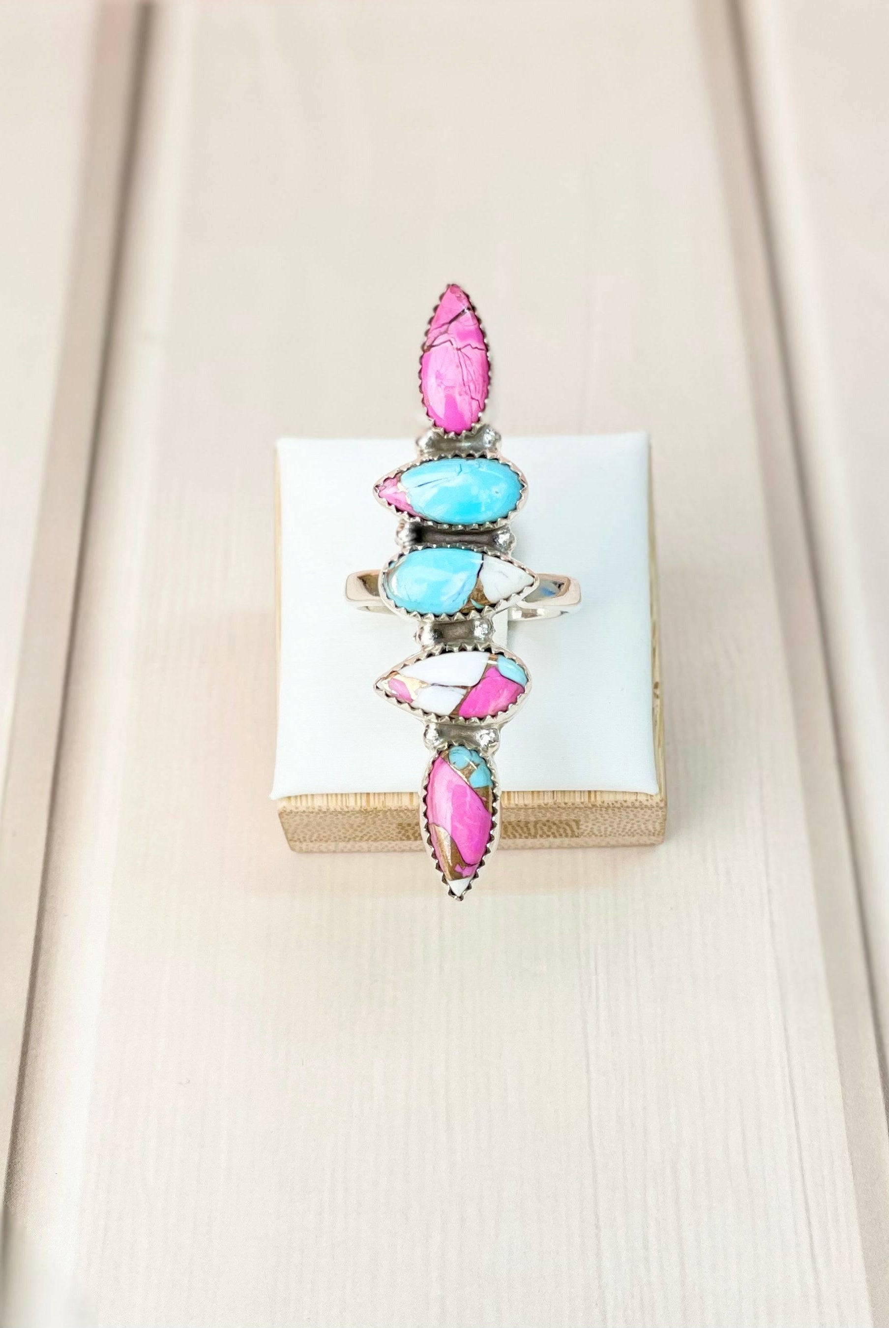 Boho Western Cotton Candy Ring-Rings-Krush Kandy, Women's Online Fashion Boutique Located in Phoenix, Arizona (Scottsdale Area)