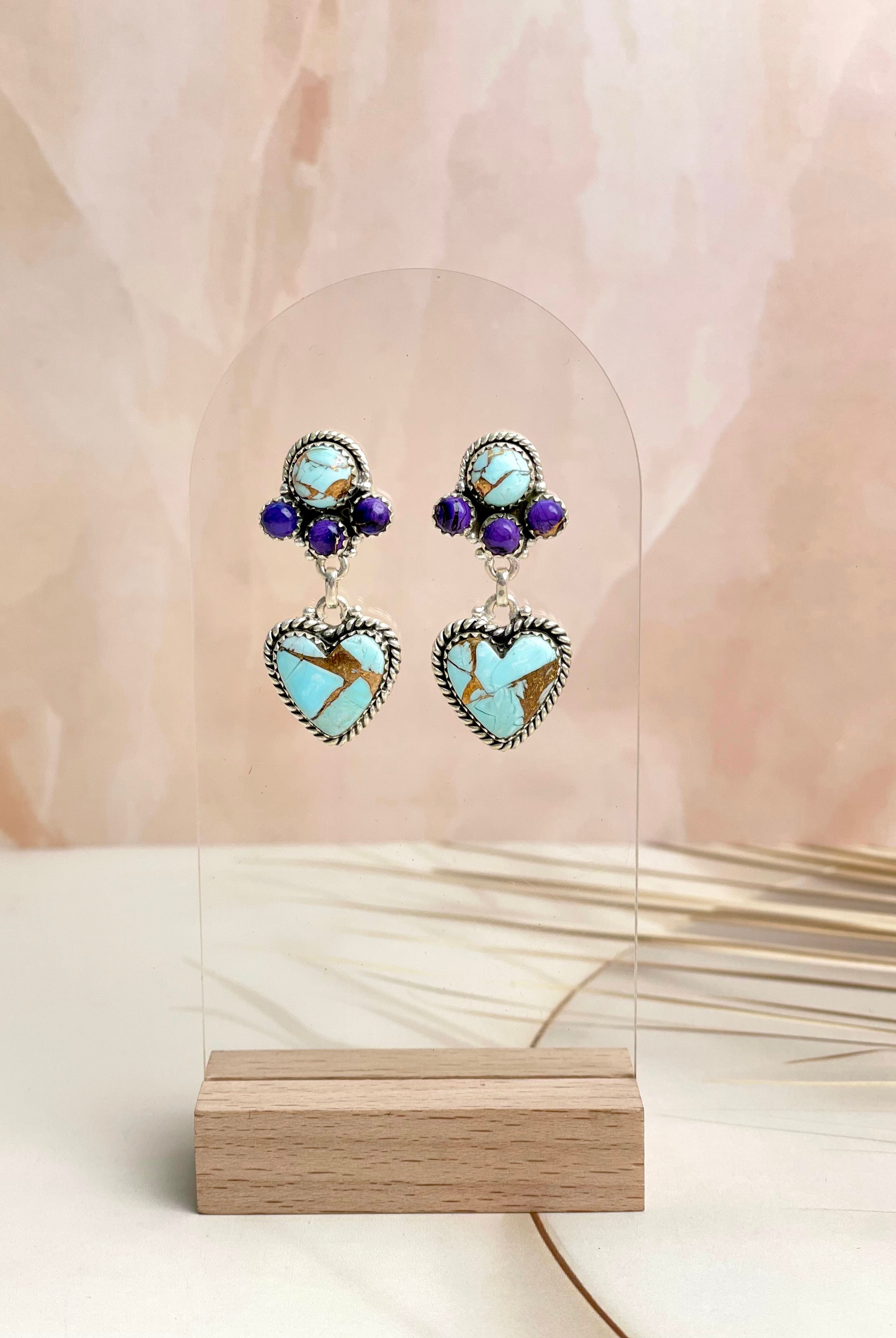 Make My Heart Drop Dahlia Stud Earrings-Earrings-Krush Kandy, Women's Online Fashion Boutique Located in Phoenix, Arizona (Scottsdale Area)
