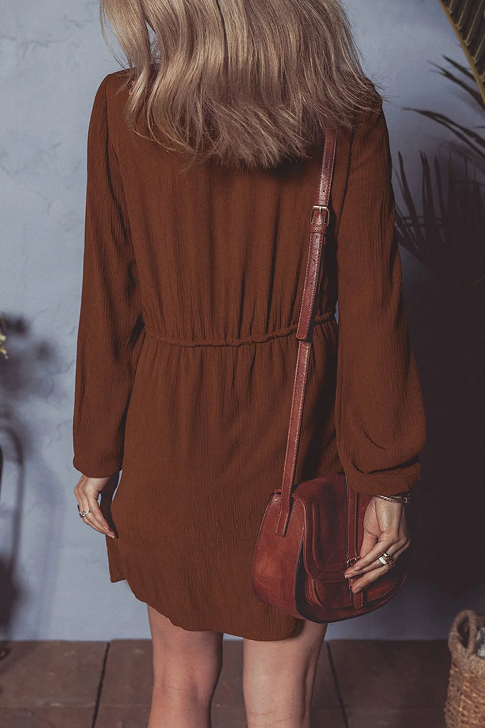 Floral Embroidered Long Sleeve Mini Dress-Dresses-Krush Kandy, Women's Online Fashion Boutique Located in Phoenix, Arizona (Scottsdale Area)