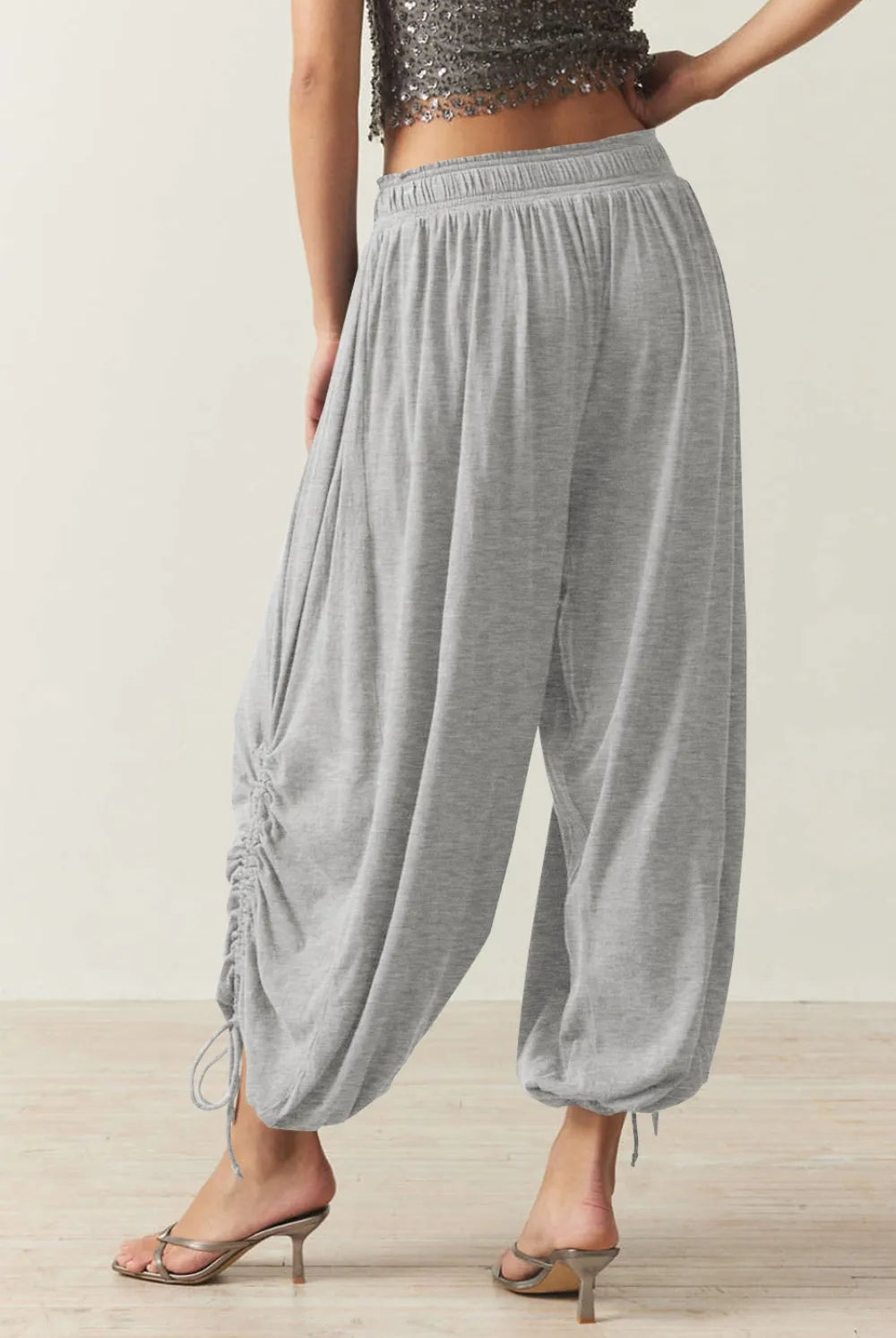 Drawstring Ruched Pants-Krush Kandy, Women's Online Fashion Boutique Located in Phoenix, Arizona (Scottsdale Area)