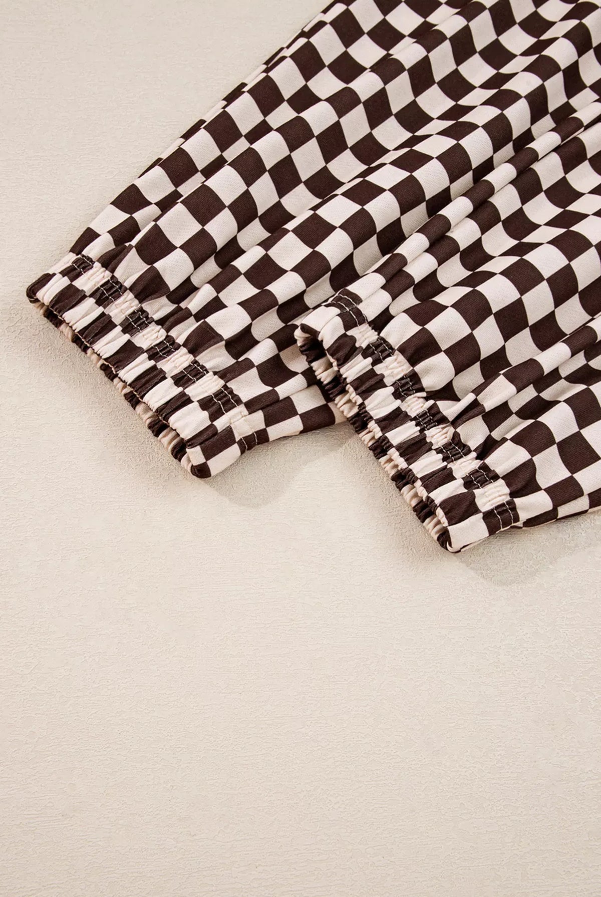 Checkered Drawstring Hoodie and Pants Set-2 Piece Outfit Sets-Krush Kandy, Women's Online Fashion Boutique Located in Phoenix, Arizona (Scottsdale Area)