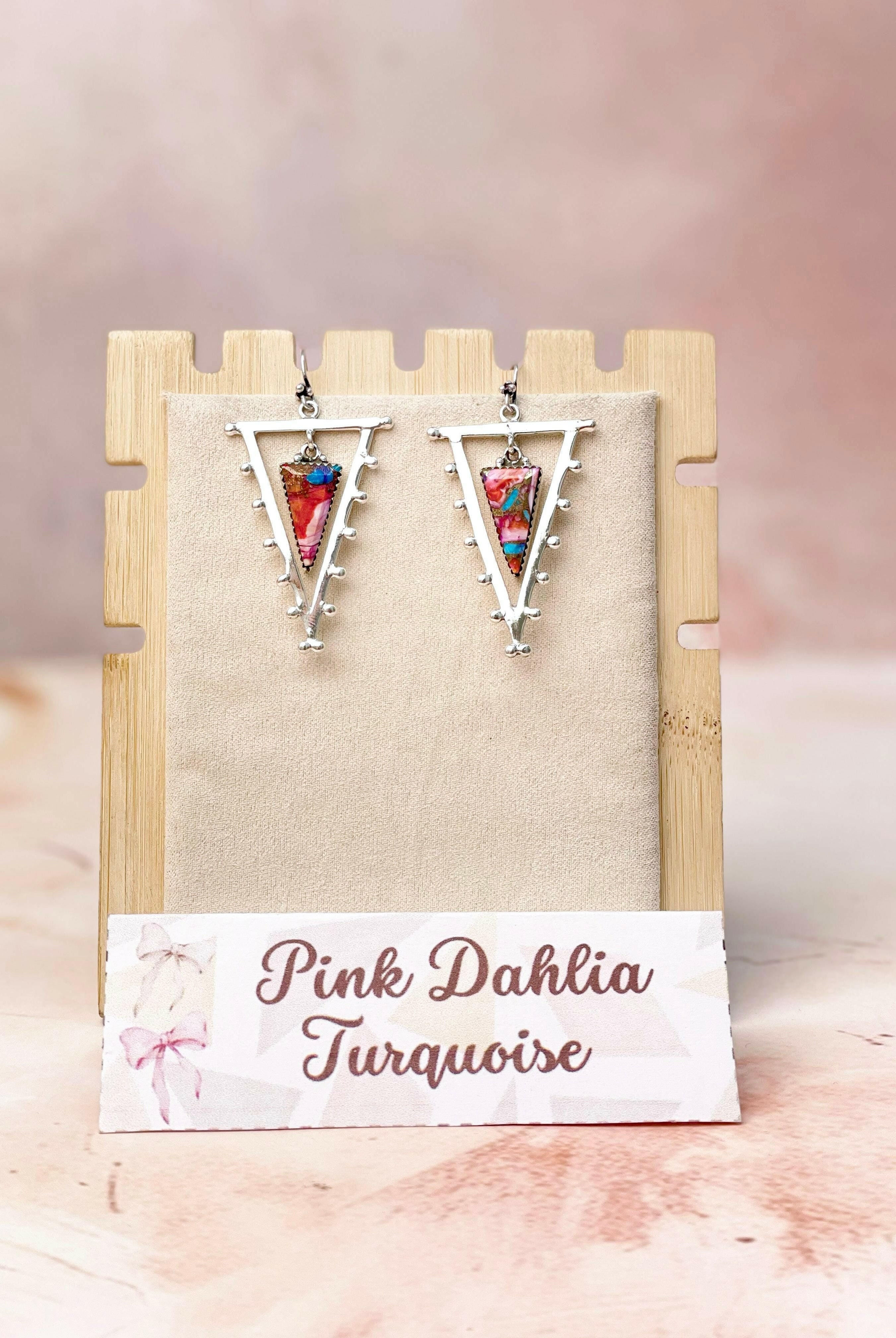 Tori's Bold Sterling Triad Stone Earrings | MADE TO ORDER-Earrings-Krush Kandy, Women's Online Fashion Boutique Located in Phoenix, Arizona (Scottsdale Area)