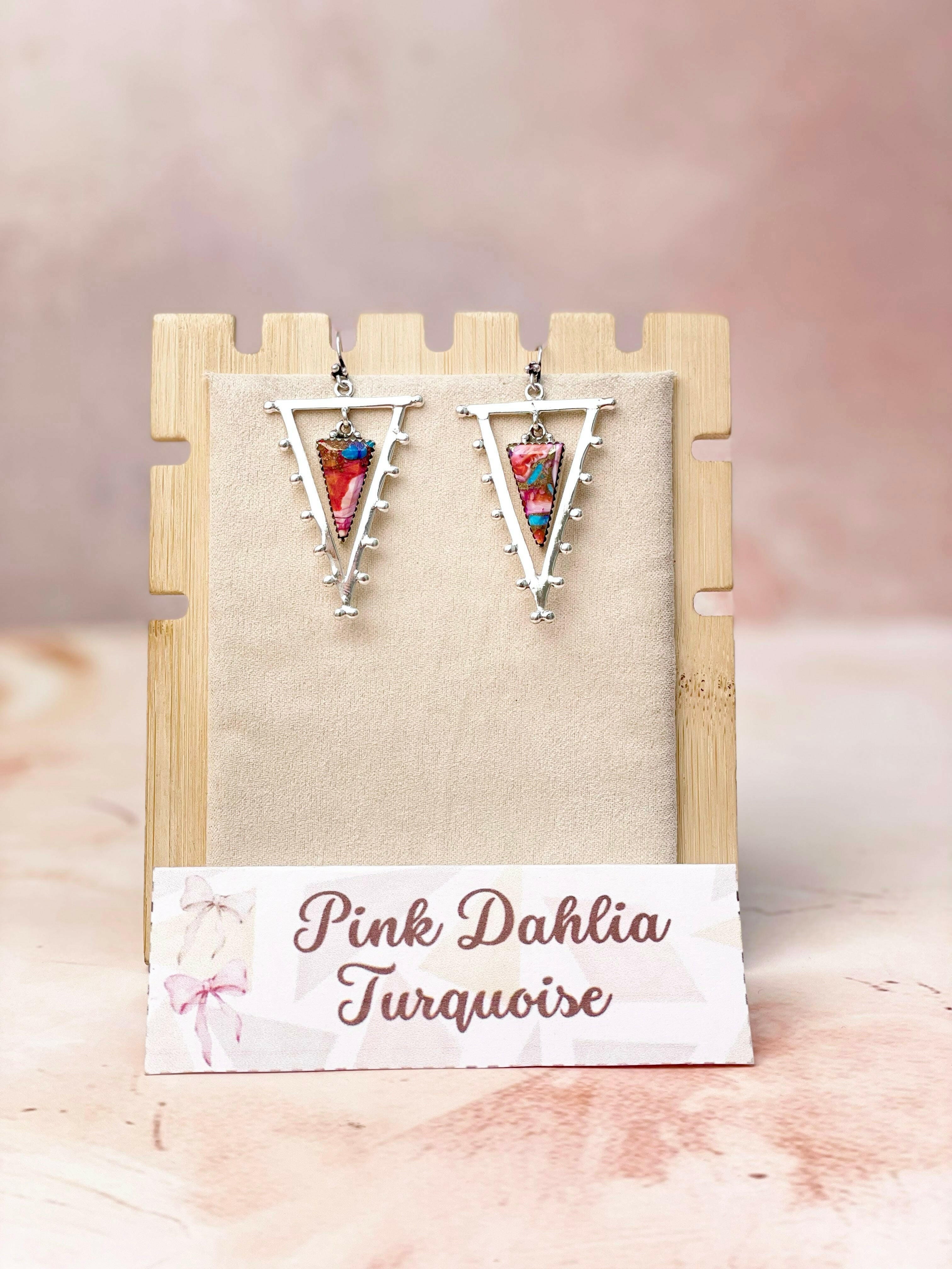 Tori's Bold Sterling Triad Stone Earrings | MADE TO ORDER-Earrings-Krush Kandy, Women's Online Fashion Boutique Located in Phoenix, Arizona (Scottsdale Area)