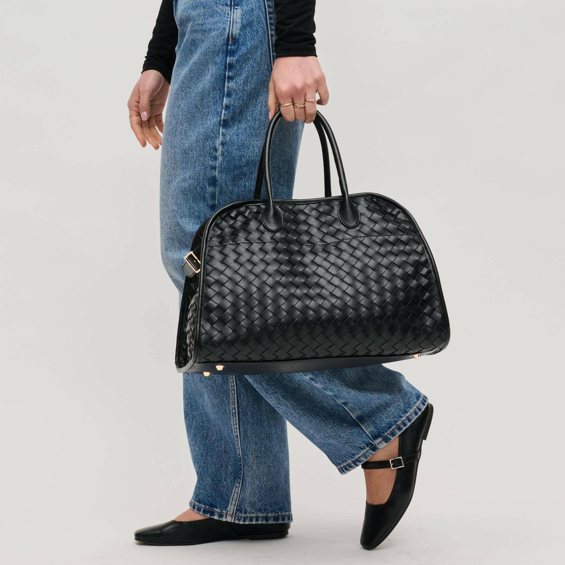 Rhonda Woven Tote-handbags-Krush Kandy, Women's Online Fashion Boutique Located in Phoenix, Arizona (Scottsdale Area)