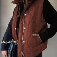 Lux Quilted Puffer Vest-Jackets-Krush Kandy, Women's Online Fashion Boutique Located in Phoenix, Arizona (Scottsdale Area)