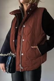 Lux Quilted Puffer Vest-Jackets-Krush Kandy, Women's Online Fashion Boutique Located in Phoenix, Arizona (Scottsdale Area)