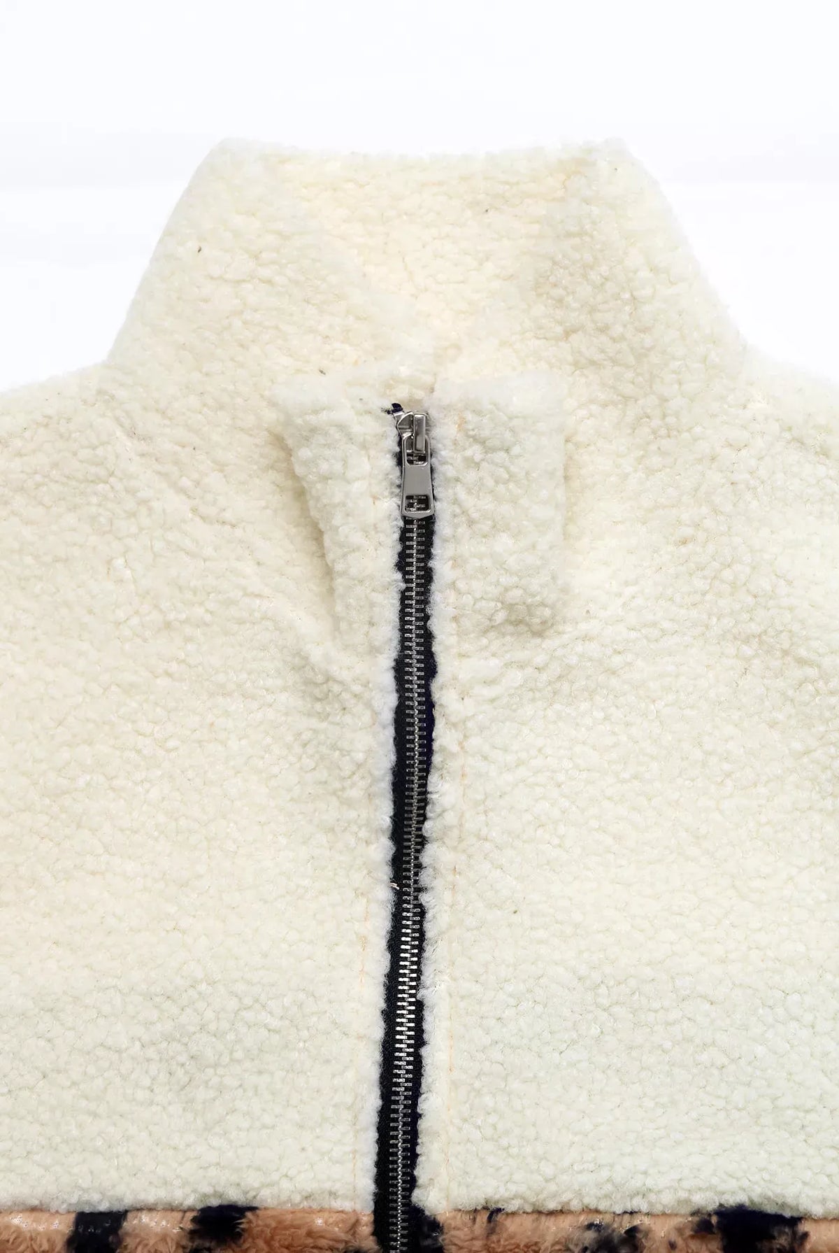 Leopard Zip Up Fleece Jacket-Jackets-Krush Kandy, Women's Online Fashion Boutique Located in Phoenix, Arizona (Scottsdale Area)