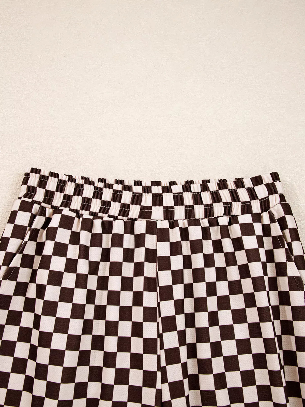 Checkered Drawstring Hoodie and Pants Set-2 Piece Outfit Sets-Krush Kandy, Women's Online Fashion Boutique Located in Phoenix, Arizona (Scottsdale Area)