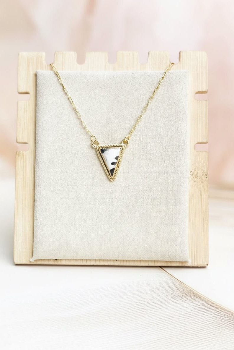 Triad Gold over Silver Multi Stone Necklace-Necklaces-Krush Kandy, Women's Online Fashion Boutique Located in Phoenix, Arizona (Scottsdale Area)
