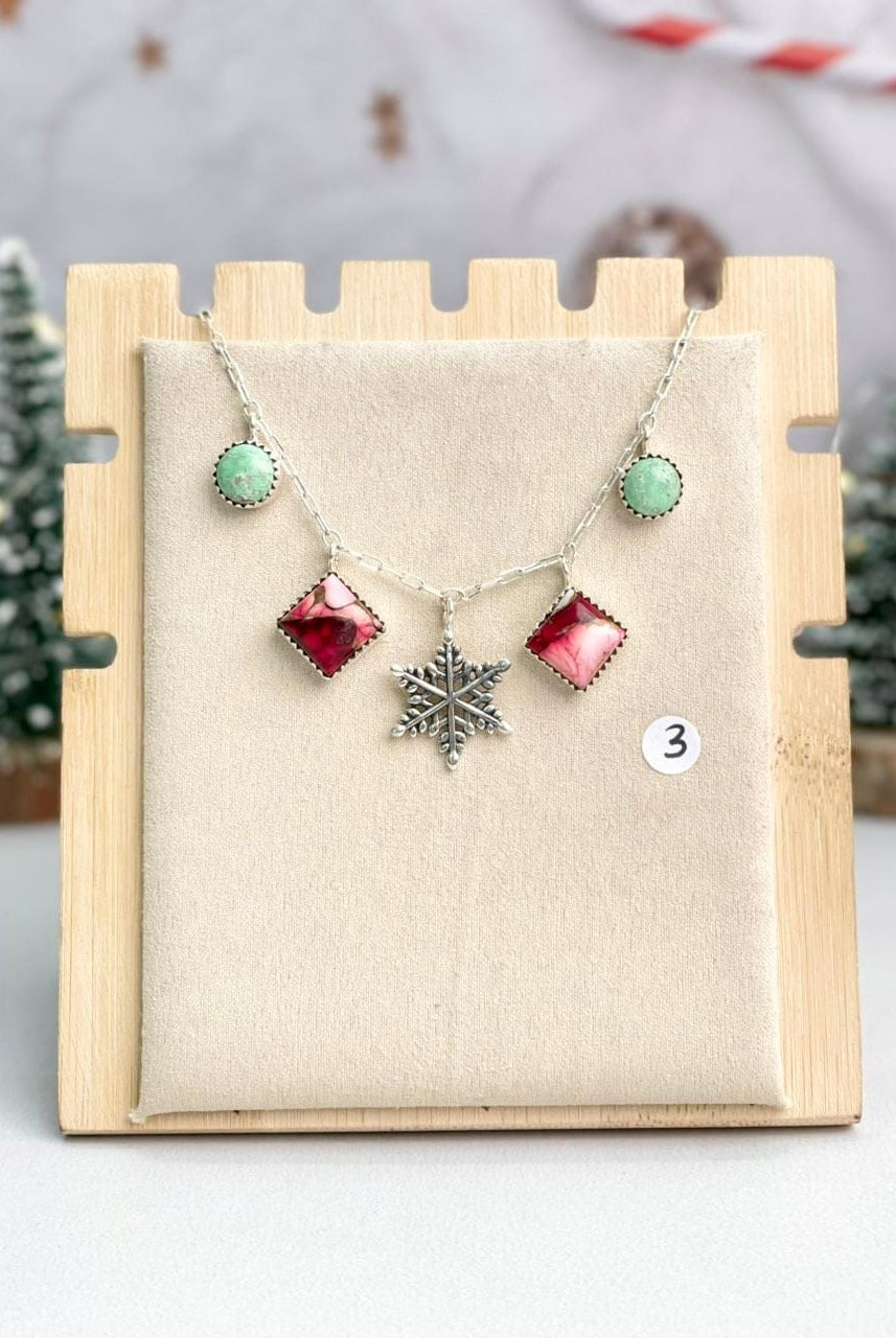 Holiday Charm Necklaces-Necklaces-Krush Kandy, Women's Online Fashion Boutique Located in Phoenix, Arizona (Scottsdale Area)