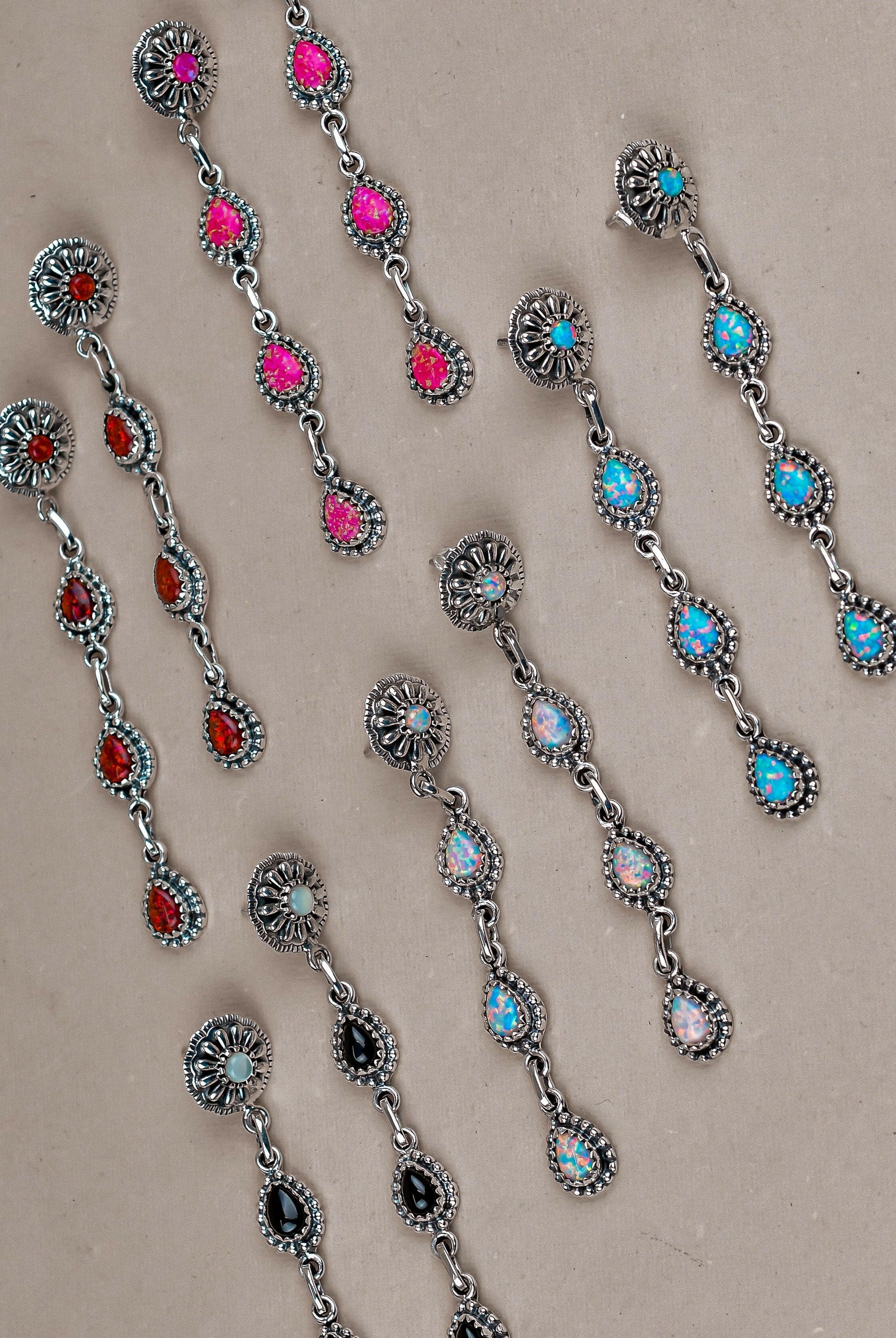 Sterling Silver Tear Drop Earrings-Drop Earrings-Krush Kandy, Women's Online Fashion Boutique Located in Phoenix, Arizona (Scottsdale Area)