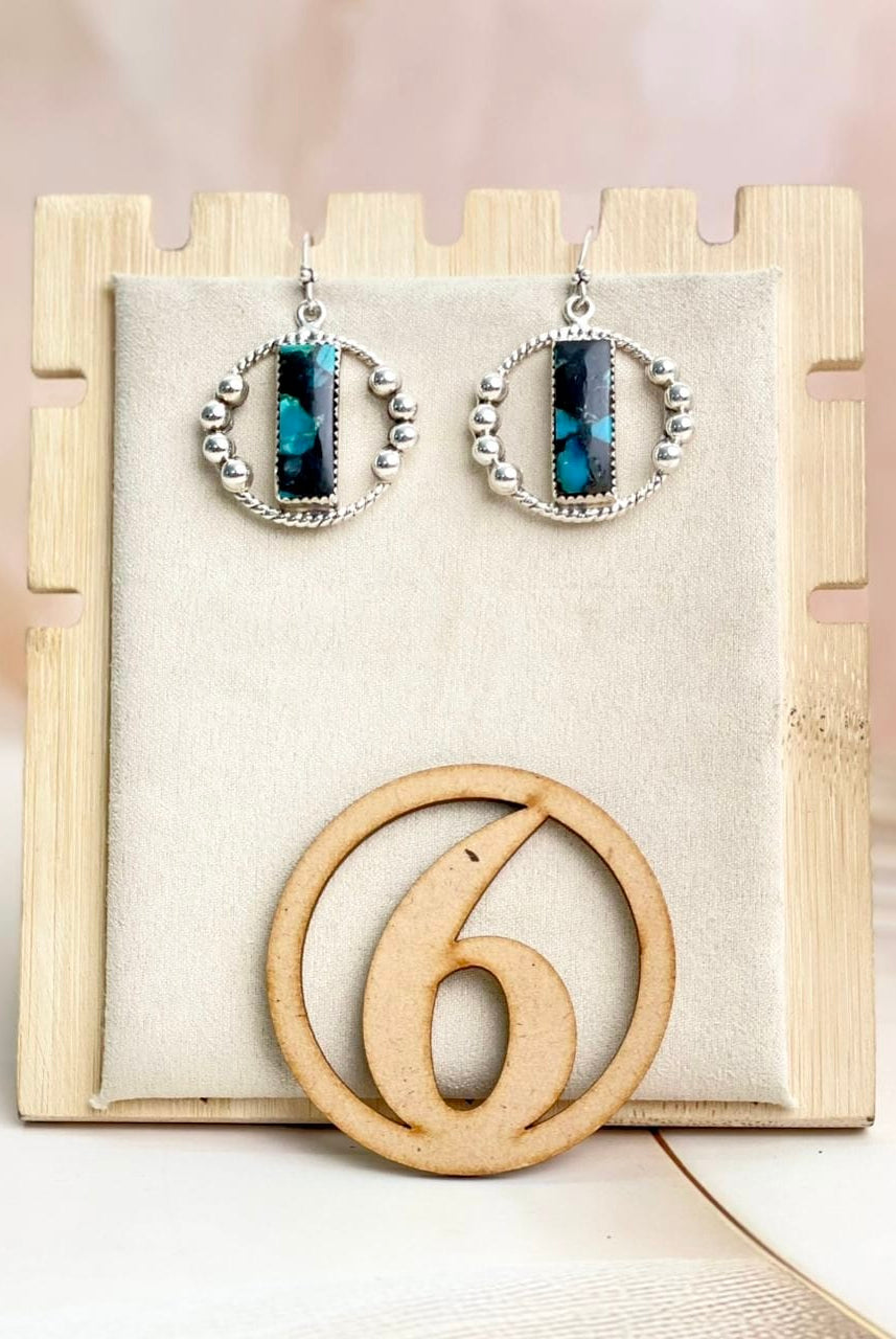 Boho Bar Balls Hoops-Earrings-Krush Kandy, Women's Online Fashion Boutique Located in Phoenix, Arizona (Scottsdale Area)
