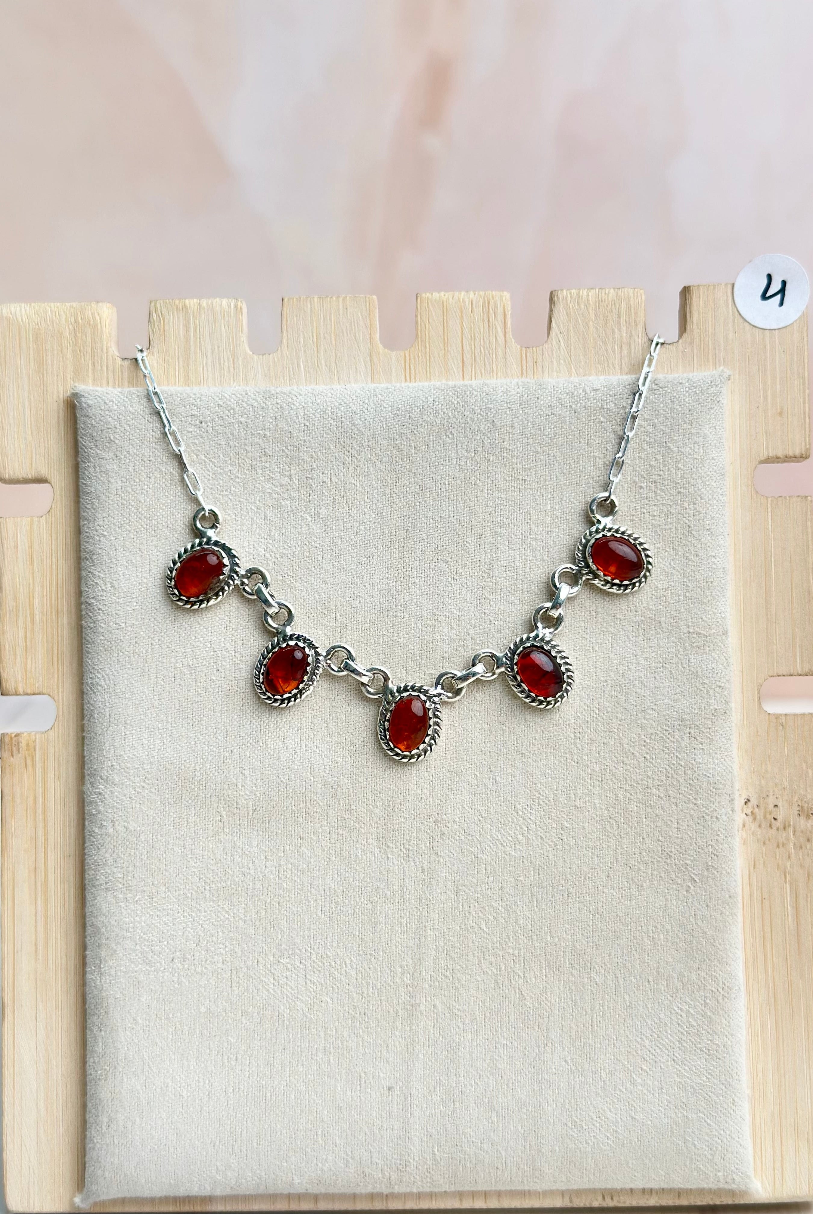 Amber, Turquoise & Crystal Necklaces-Necklaces-Krush Kandy, Women's Online Fashion Boutique Located in Phoenix, Arizona (Scottsdale Area)