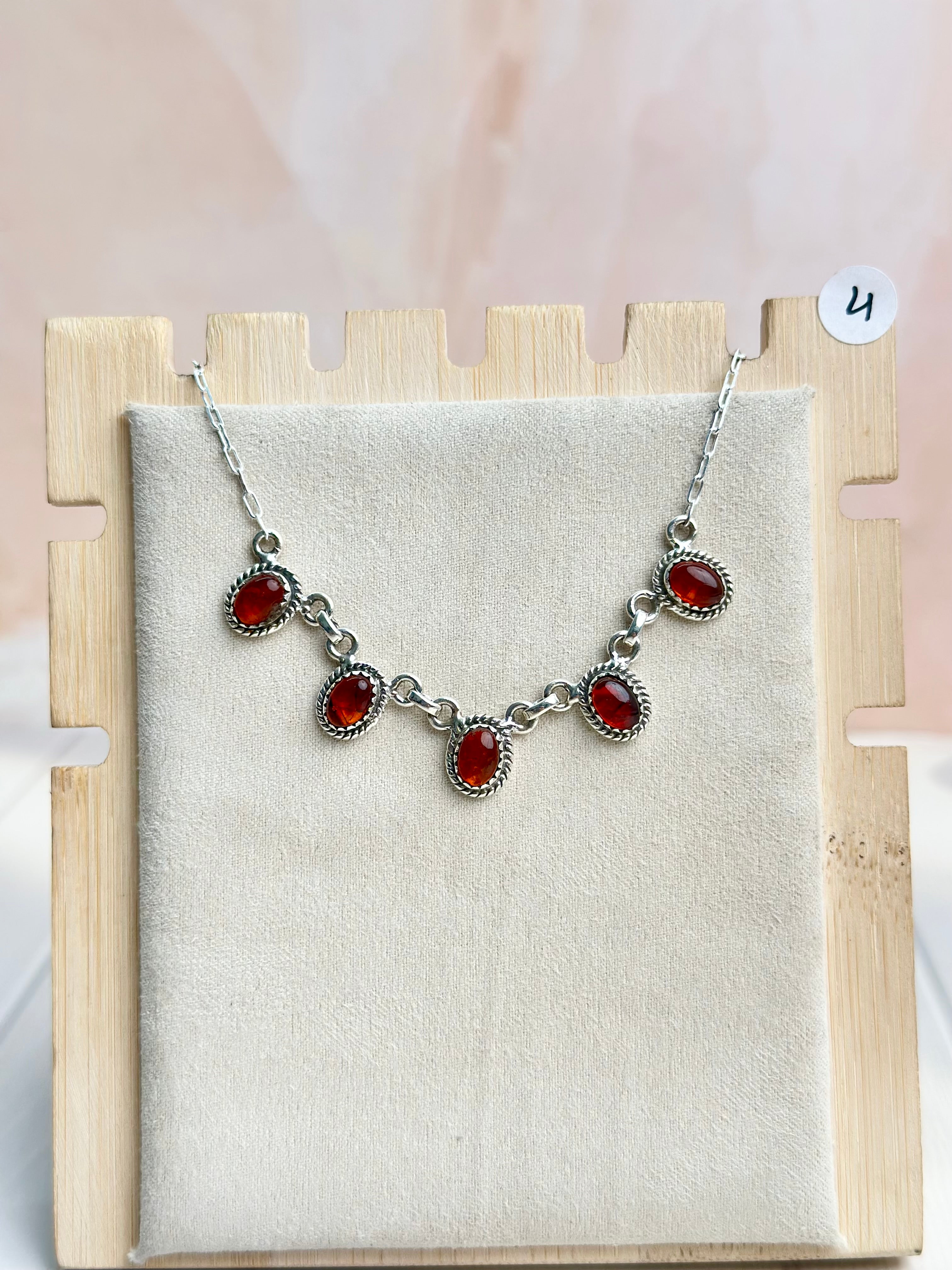 Amber, Turquoise & Crystal Necklaces-Necklaces-Krush Kandy, Women's Online Fashion Boutique Located in Phoenix, Arizona (Scottsdale Area)