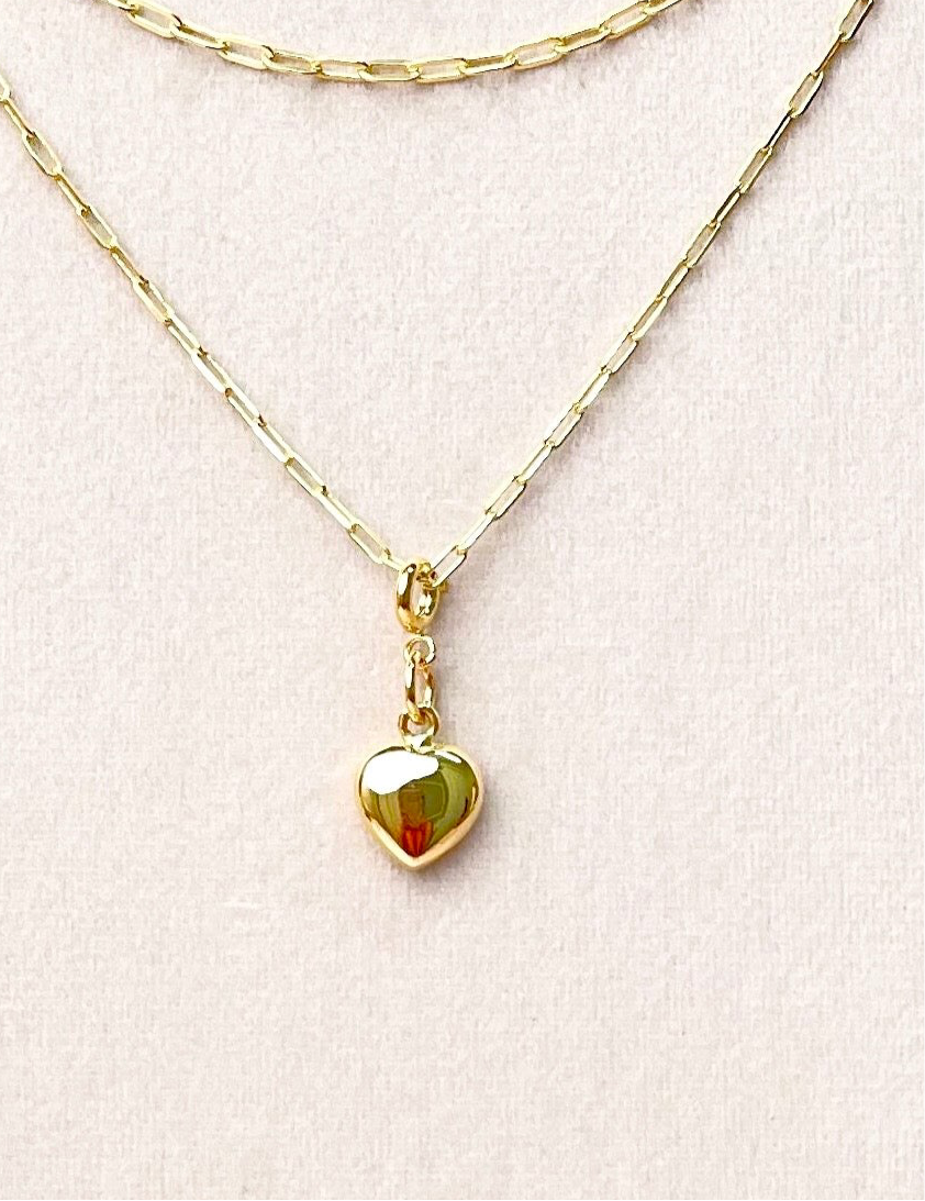 Krush Exclusive Gold Heart Charm-Bracelets-Krush Kandy, Women's Online Fashion Boutique Located in Phoenix, Arizona (Scottsdale Area)