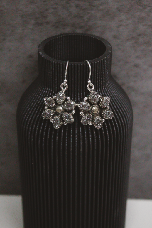 Mini Daisy Druzy Stone Earrings-Stud Earrings-Krush Kandy, Women's Online Fashion Boutique Located in Phoenix, Arizona (Scottsdale Area)