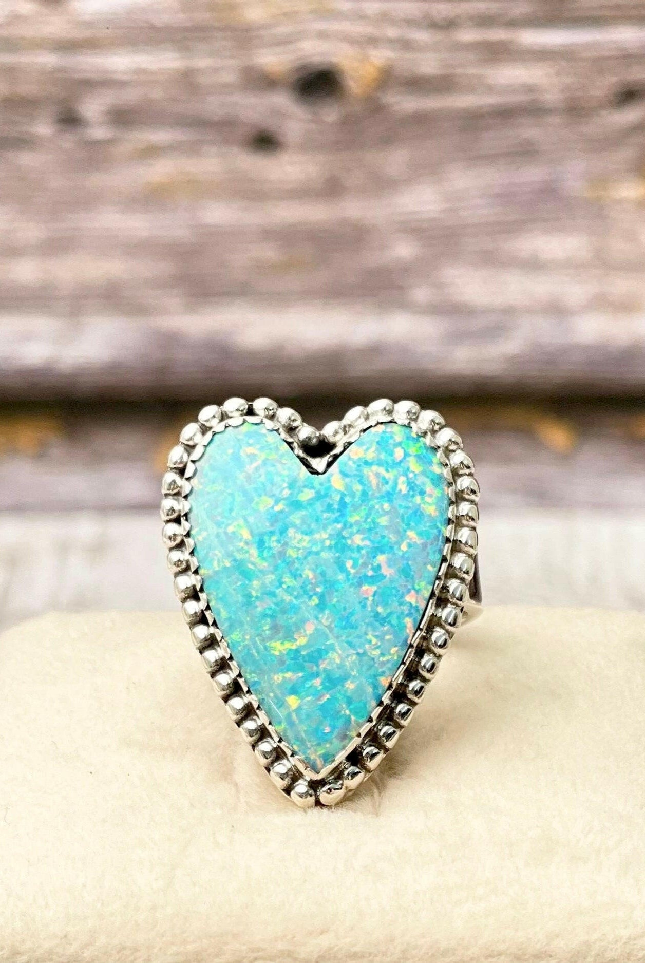 Long Heart Sterling Silver Ring MADE TO ORDER-Statement Rings-Krush Kandy, Women's Online Fashion Boutique Located in Phoenix, Arizona (Scottsdale Area)