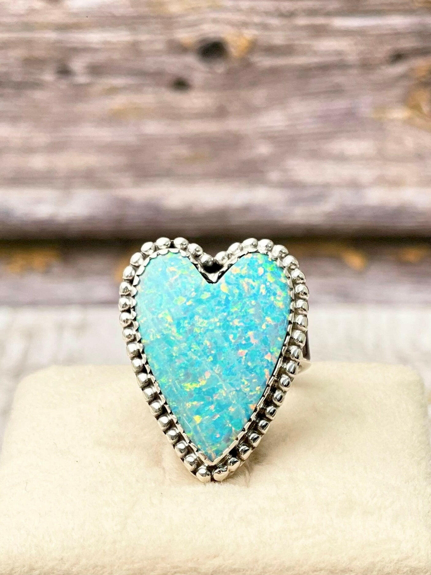 Long Heart Sterling Silver Ring MADE TO ORDER-Statement Rings-Krush Kandy, Women's Online Fashion Boutique Located in Phoenix, Arizona (Scottsdale Area)