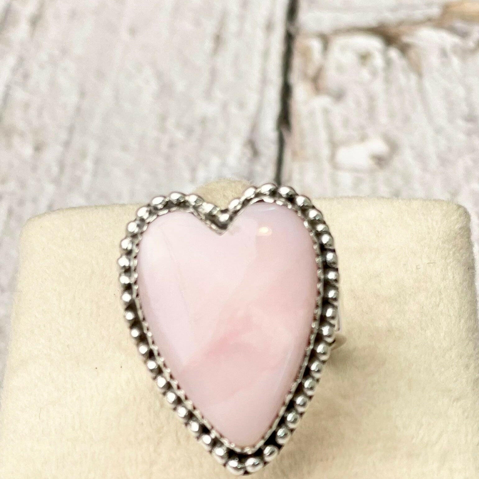 Long Heart Sterling Silver Ring-Statement Rings-Krush Kandy, Women's Online Fashion Boutique Located in Phoenix, Arizona (Scottsdale Area)