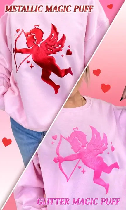 Cupid Valentine Sweatshirt-Graphic Tees-Krush Kandy, Women's Online Fashion Boutique Located in Phoenix, Arizona (Scottsdale Area)