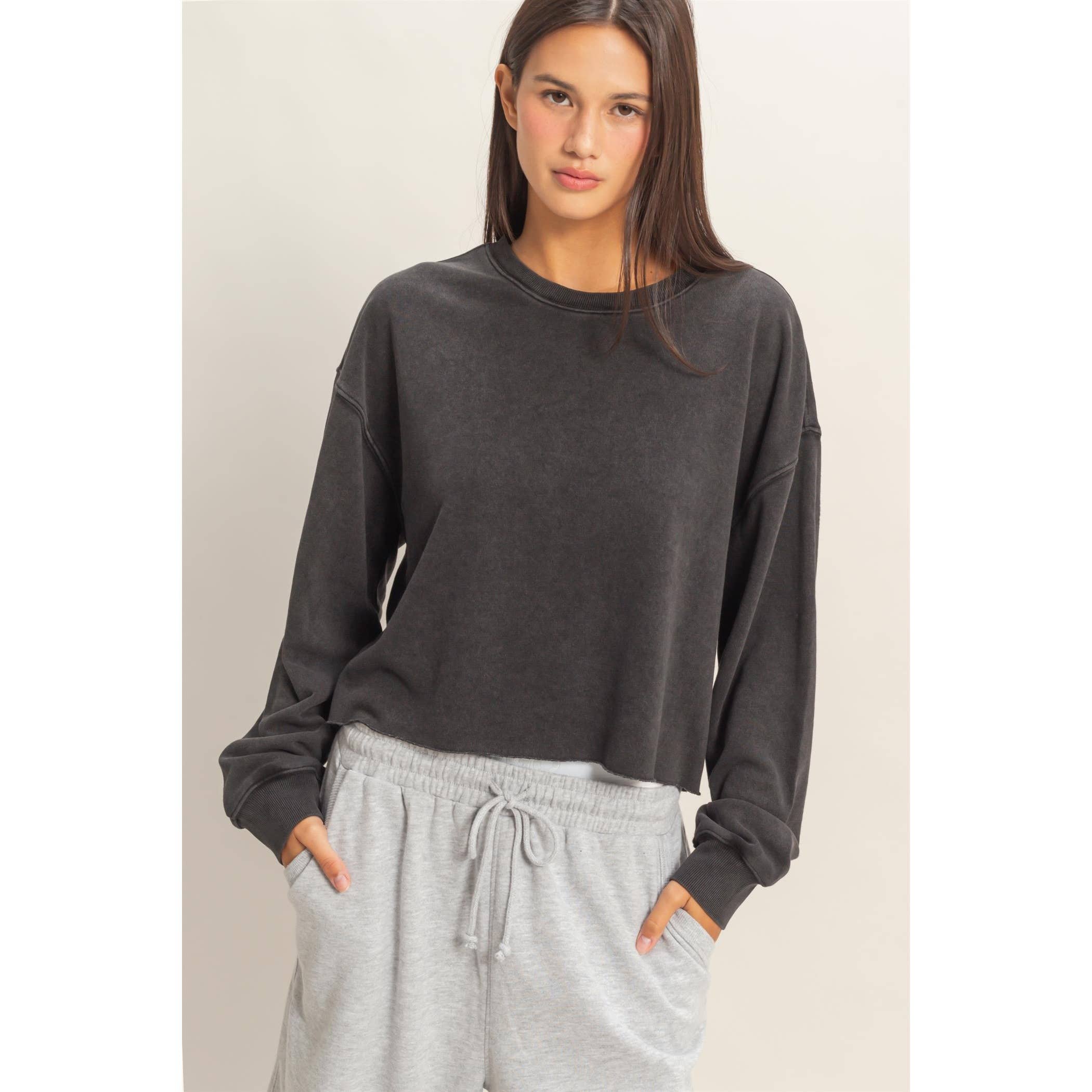 Soft Mineral Wash Sweatshirt