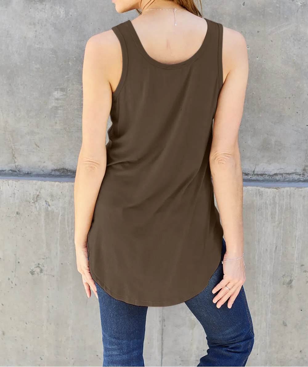 Basic Bae Full Size Round Neck Curved Hem Tank-Tops-Krush Kandy, Women's Online Fashion Boutique Located in Phoenix, Arizona (Scottsdale Area)