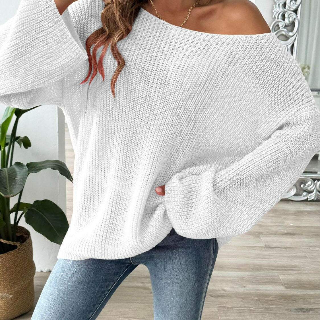 Round Neck Long Sleeve Sweater-Krush Kandy, Women's Online Fashion Boutique Located in Phoenix, Arizona (Scottsdale Area)