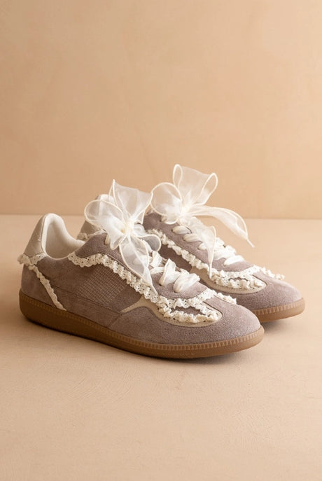 The April - Lace-trimmed Retro Sneaker-Shoes-Krush Kandy, Women's Online Fashion Boutique Located in Phoenix, Arizona (Scottsdale Area)