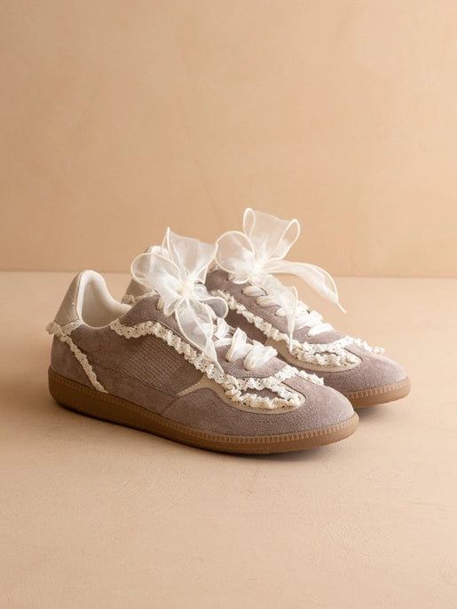 The April - Lace-trimmed Retro Sneaker-Shoes-Krush Kandy, Women's Online Fashion Boutique Located in Phoenix, Arizona (Scottsdale Area)