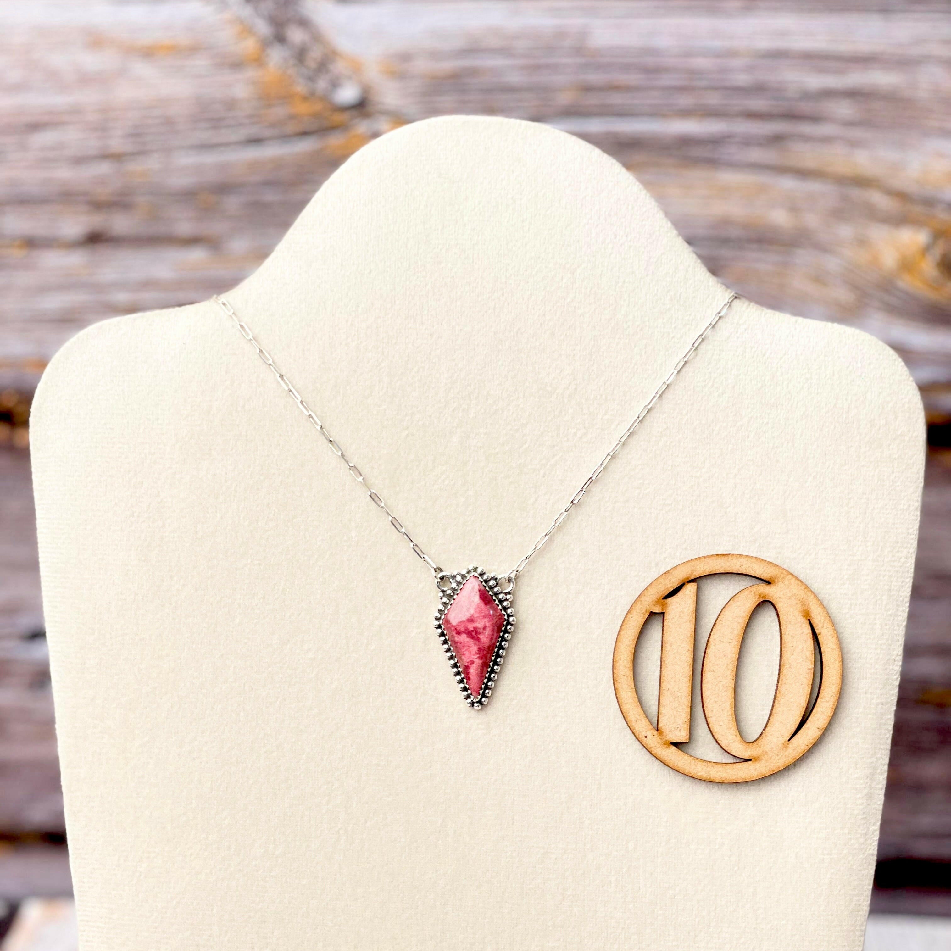 Thulite Slab Necklaces-Necklaces-Krush Kandy, Women's Online Fashion Boutique Located in Phoenix, Arizona (Scottsdale Area)