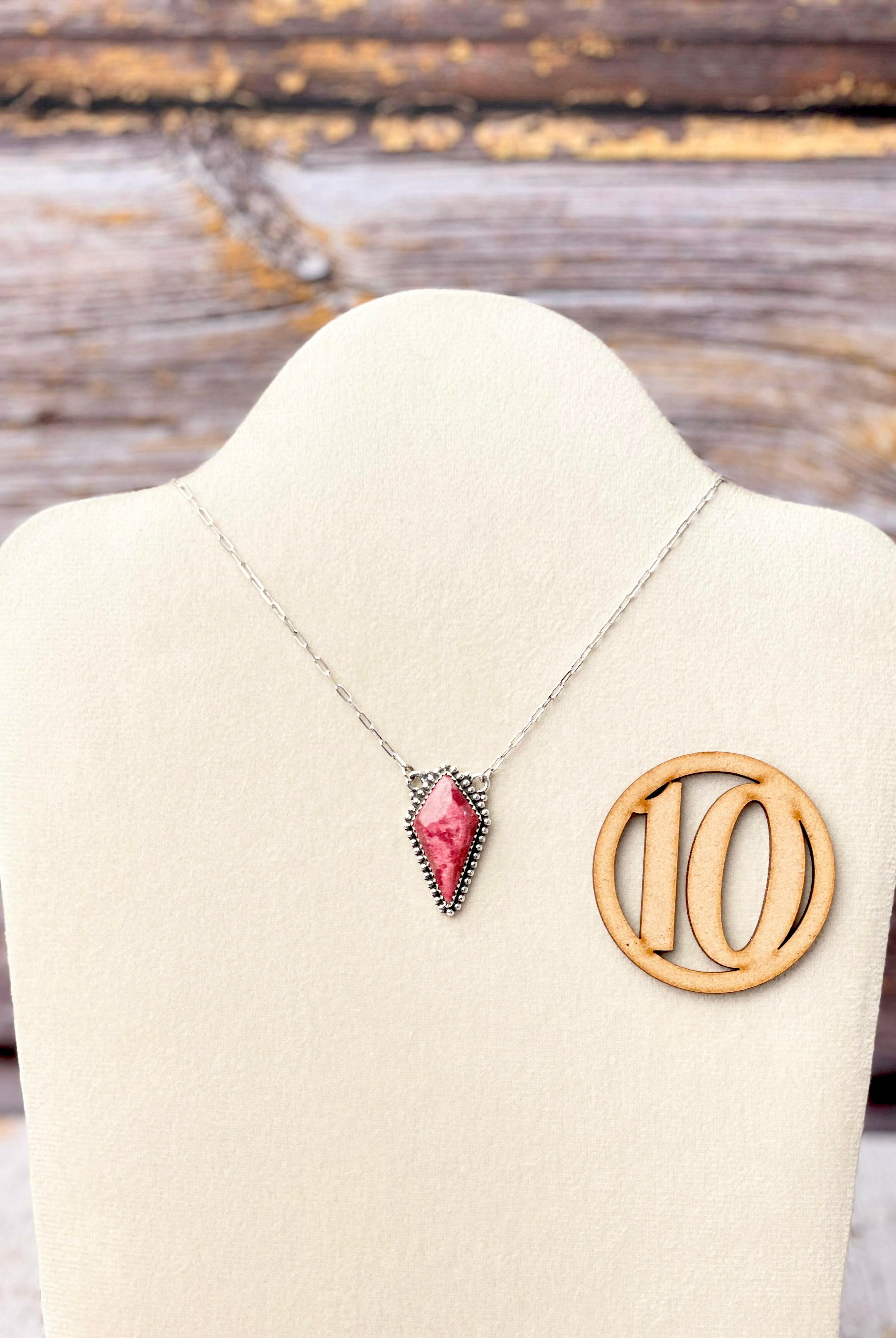 Thulite Slab Necklaces-Necklaces-Krush Kandy, Women's Online Fashion Boutique Located in Phoenix, Arizona (Scottsdale Area)