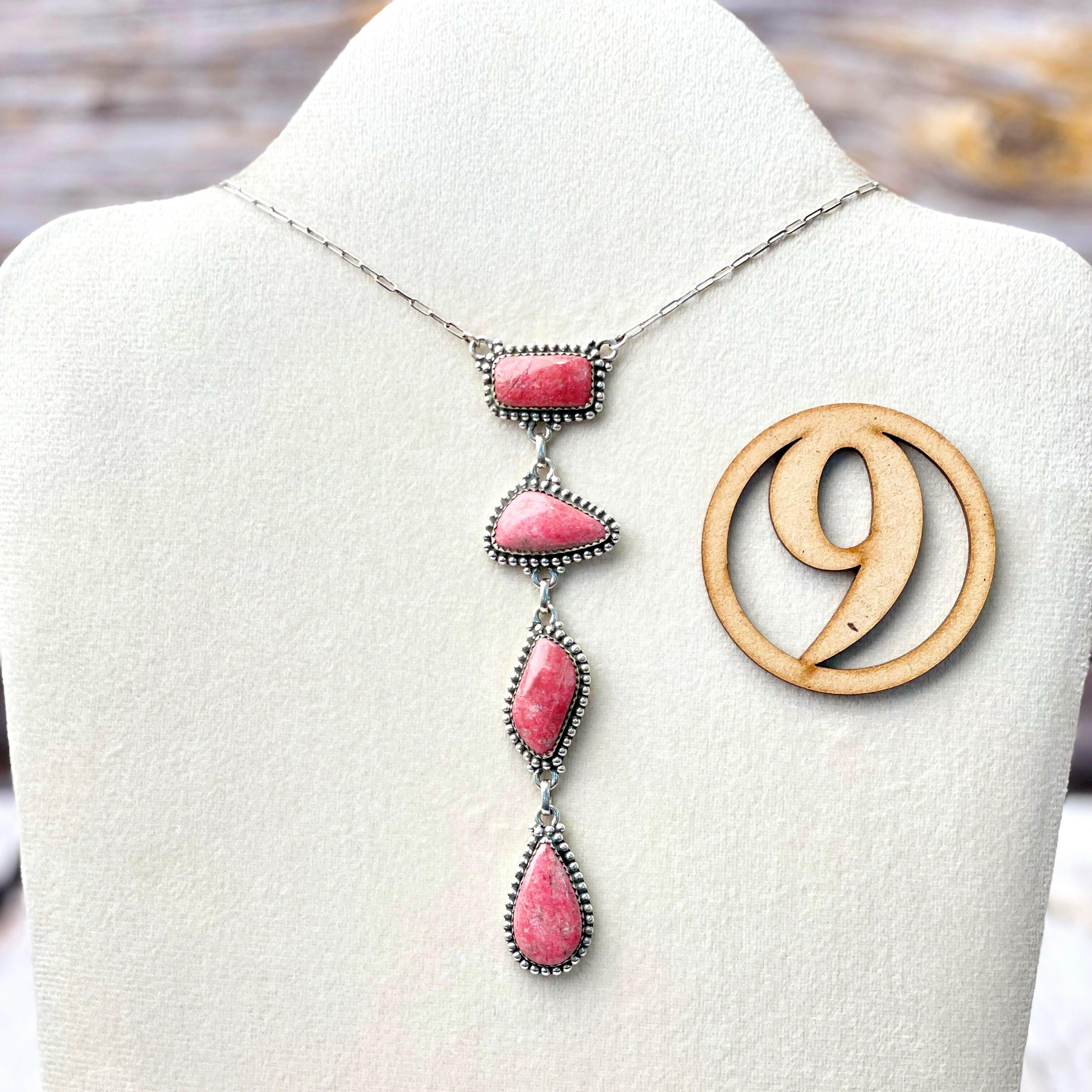 Thulite Drop Necklace-Necklaces-Krush Kandy, Women's Online Fashion Boutique Located in Phoenix, Arizona (Scottsdale Area)