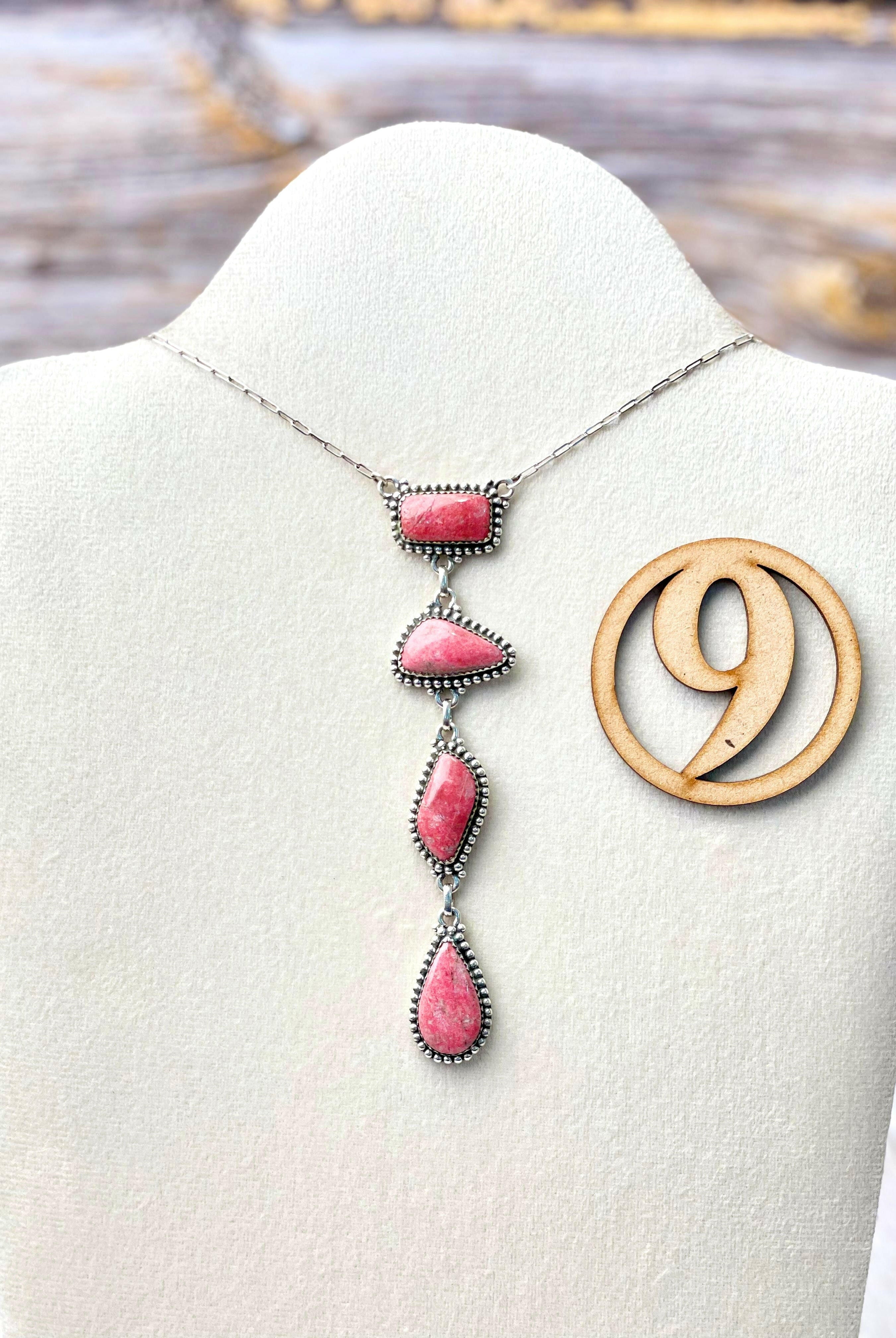 Thulite Drop Necklace-Necklaces-Krush Kandy, Women's Online Fashion Boutique Located in Phoenix, Arizona (Scottsdale Area)