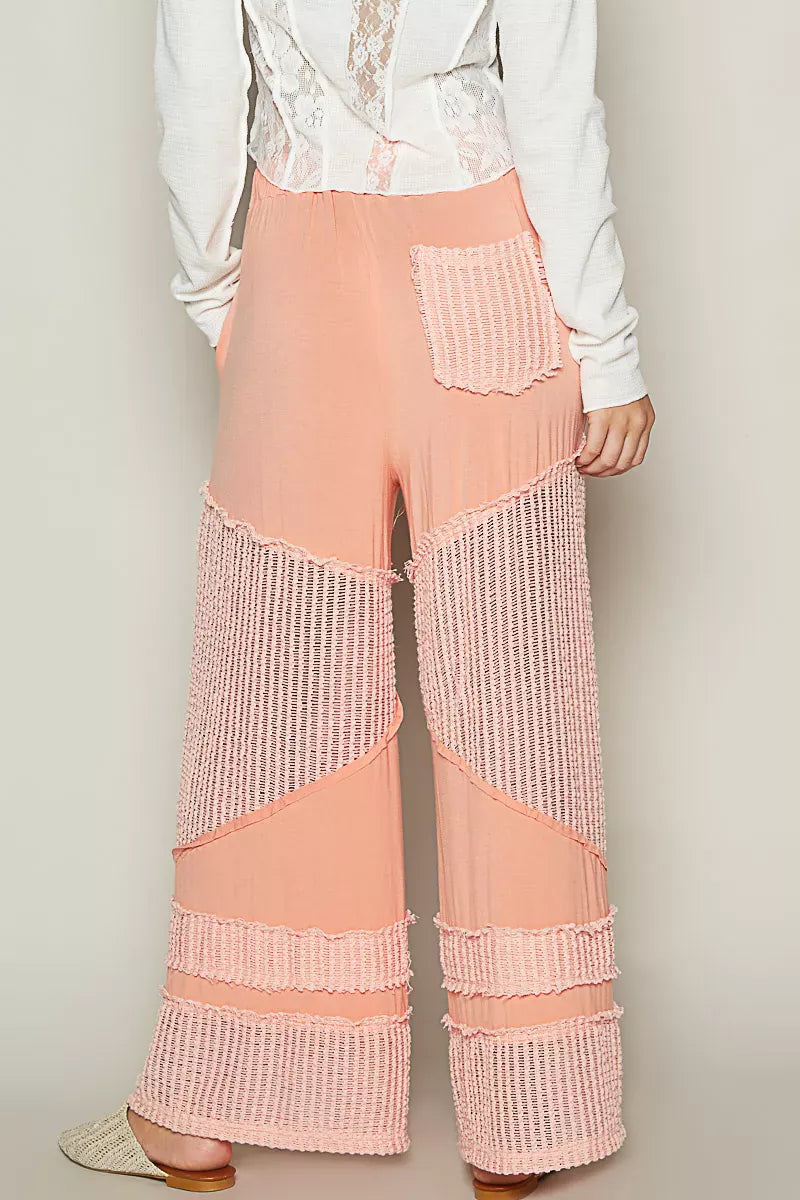 POL Drawstring Elastic Waistband Wide-Leg Pants-Pants-Krush Kandy, Women's Online Fashion Boutique Located in Phoenix, Arizona (Scottsdale Area)