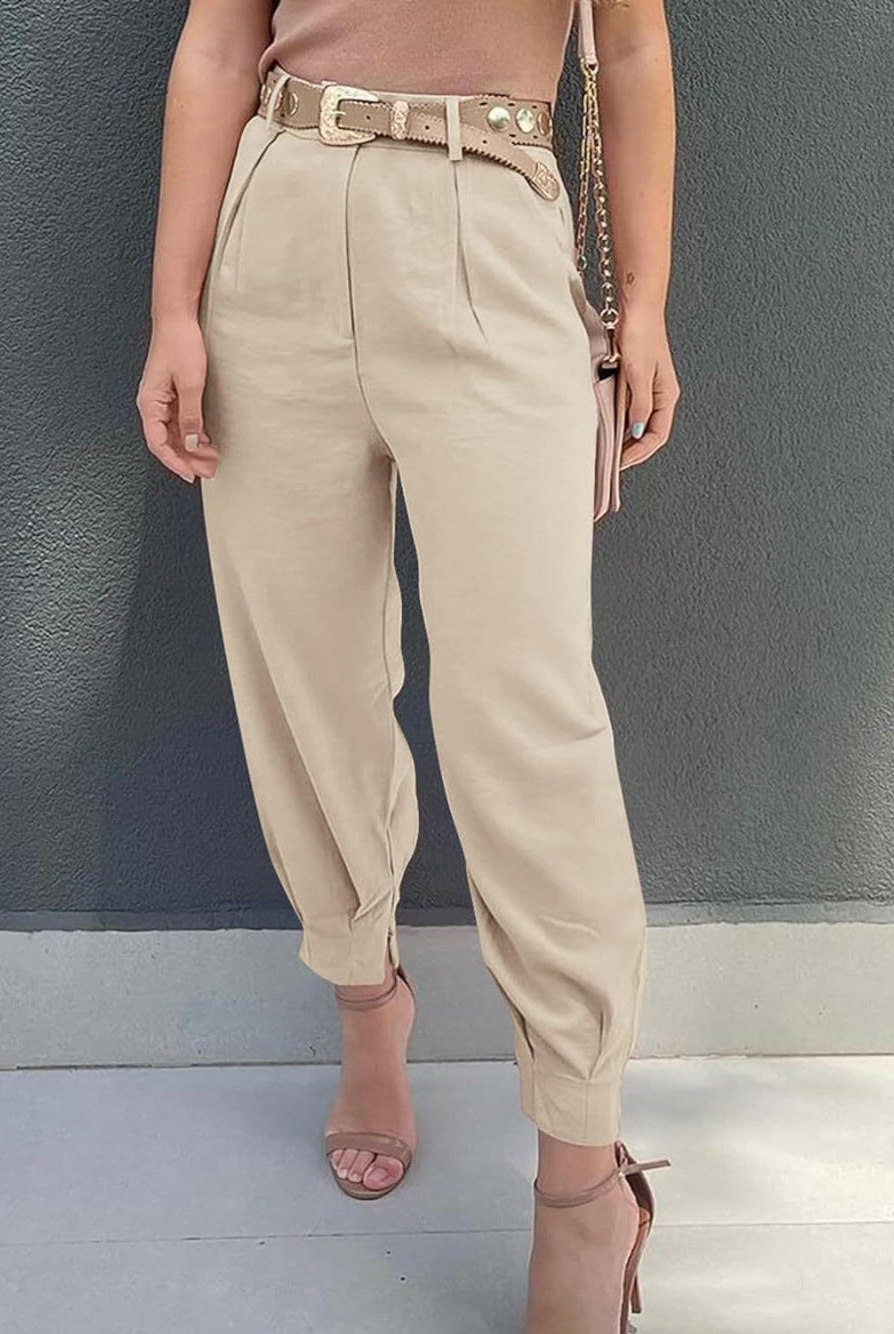 High Waist Cropped Pants-Krush Kandy, Women's Online Fashion Boutique Located in Phoenix, Arizona (Scottsdale Area)